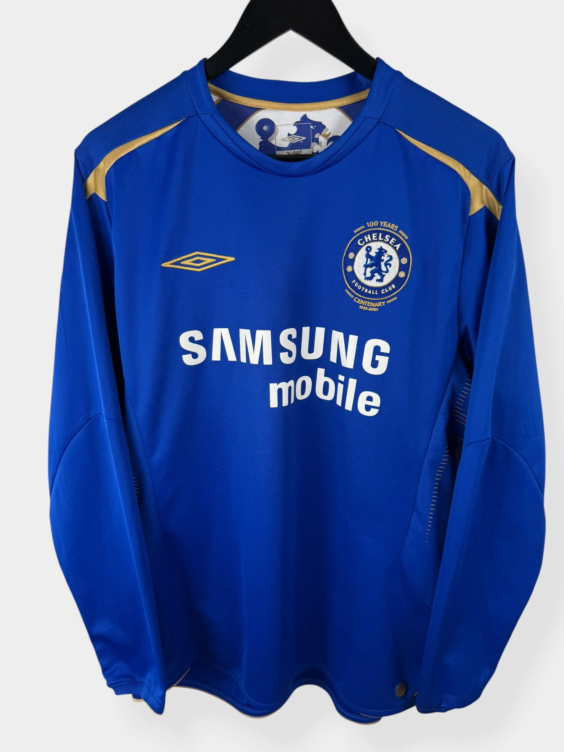 2005-06 CHELSEA HOME SHIRT LS DROGBA #15 L - Image 2
