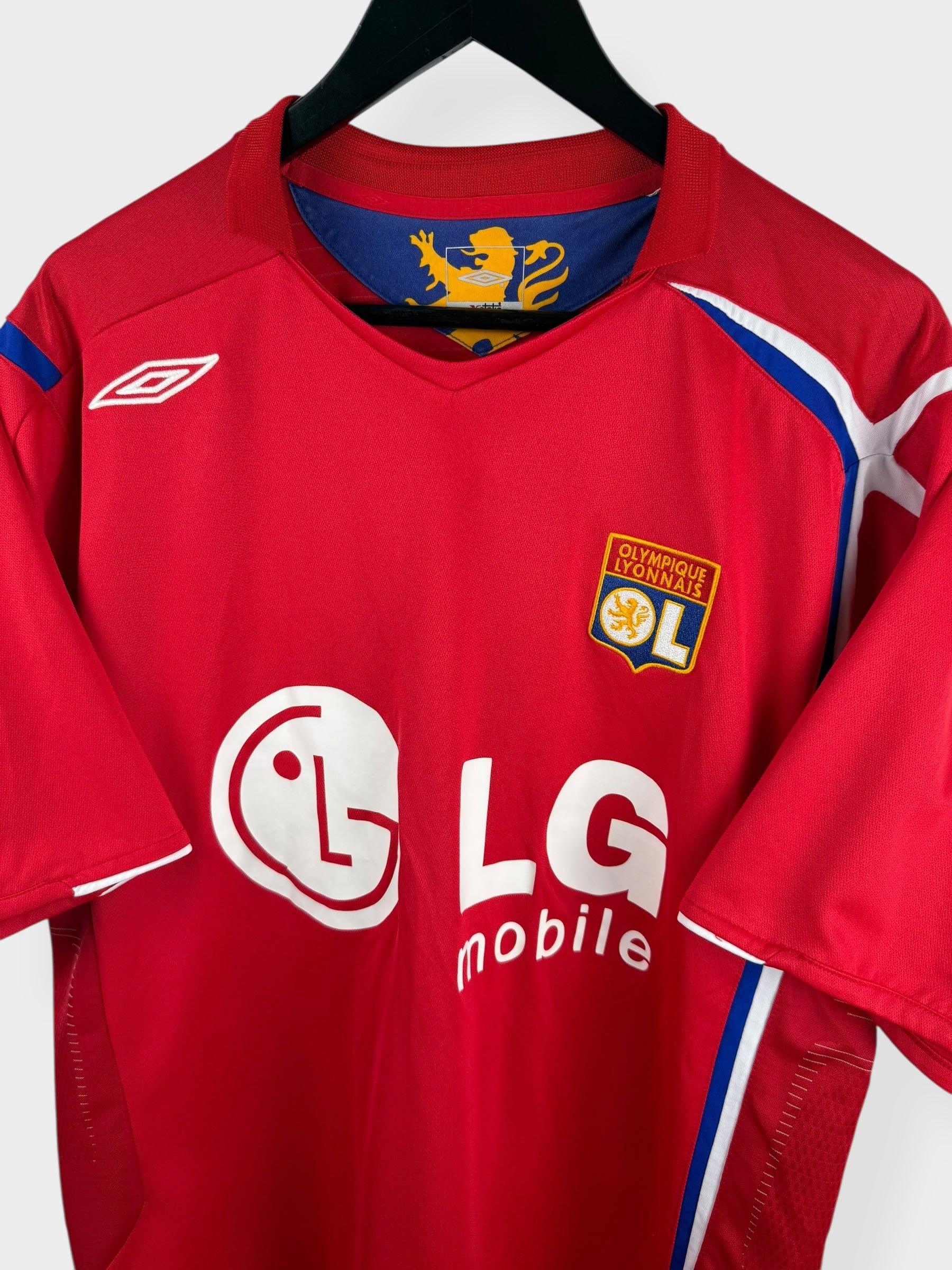 2005-06 OLYMPIQUE LYONNAIS AWAY SHIRT JUNINHO #8 XL - Image 4
