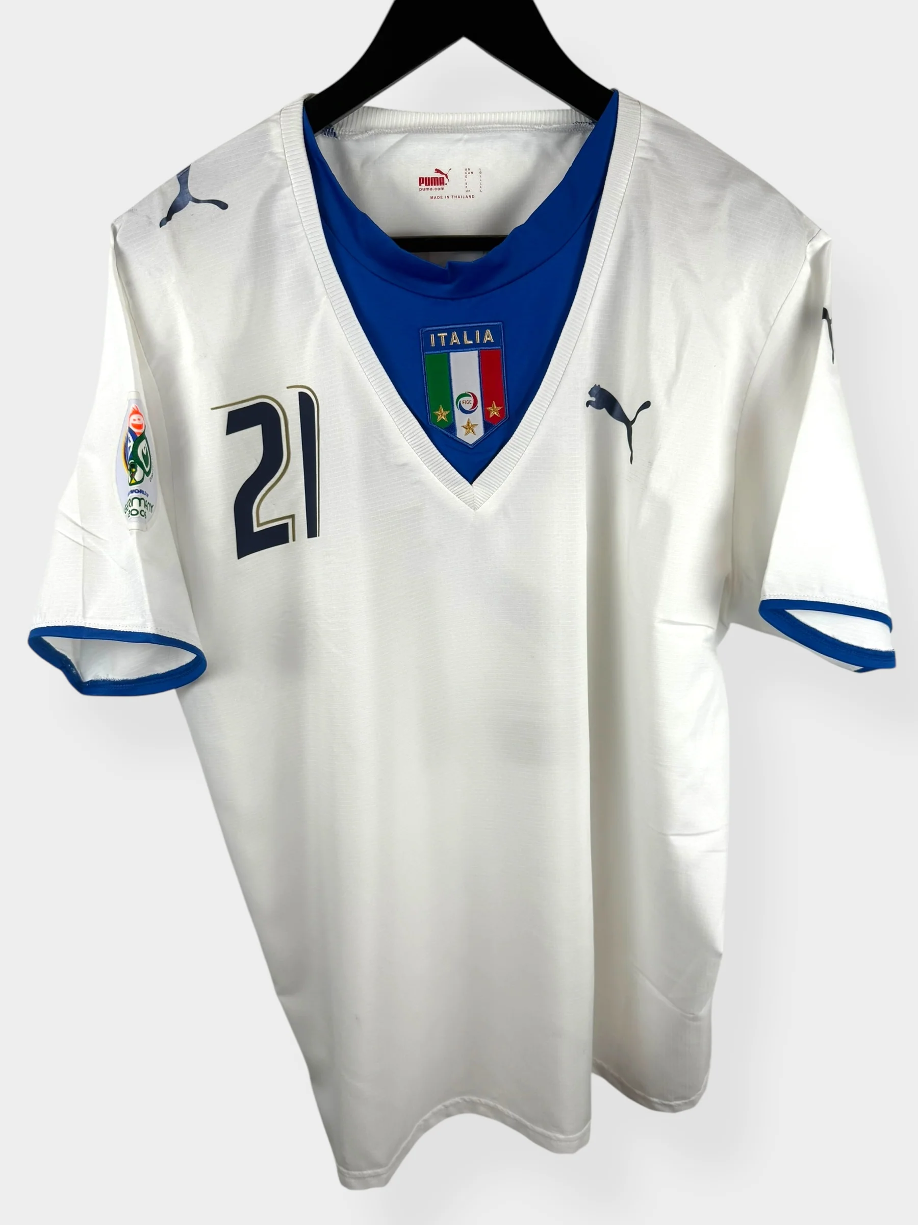 2006-07 ITALY AWAY SHIRT PIRLO #21 L - Image 2