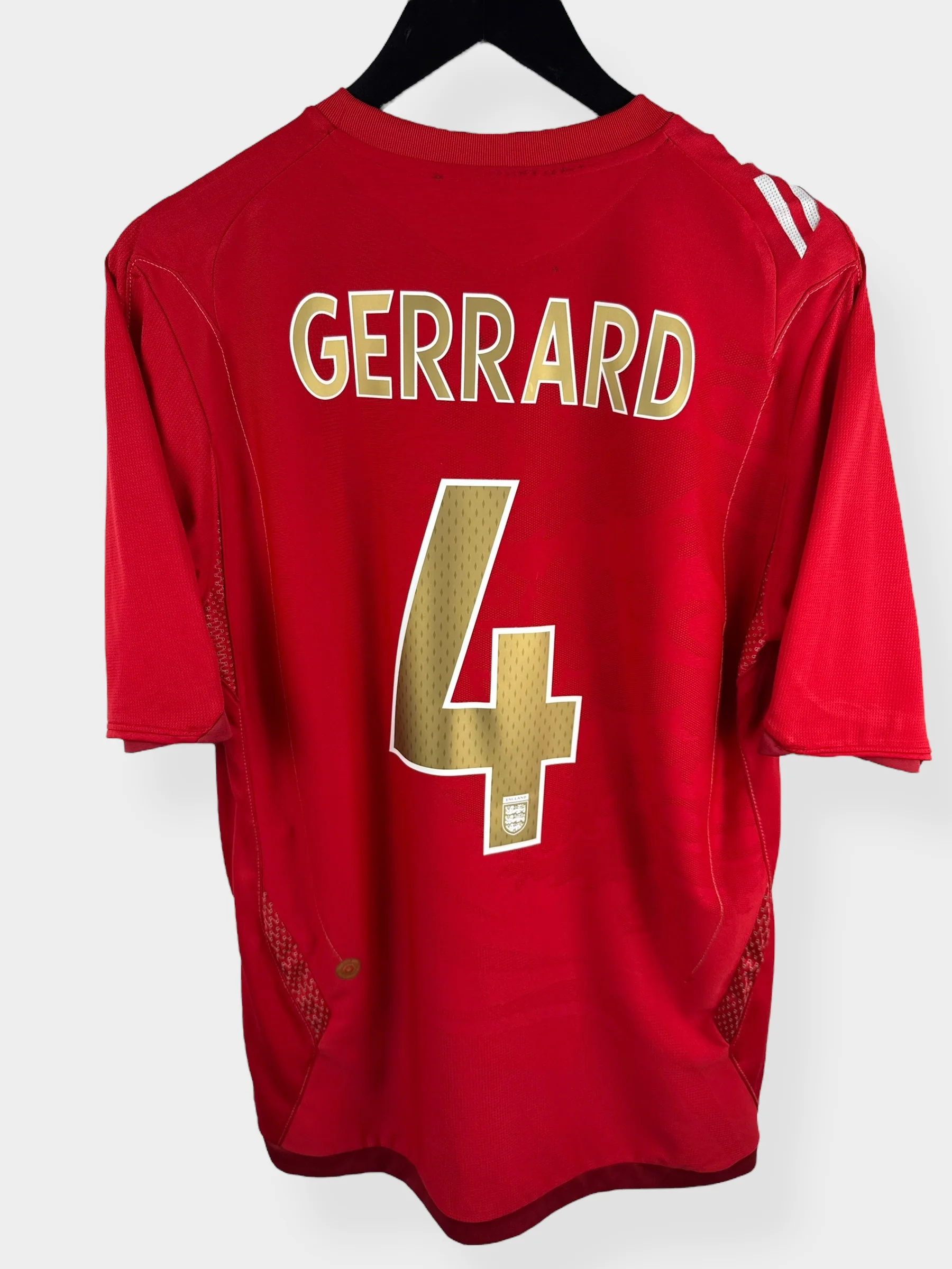 2006-08 ENGLAND AWAY SHIRT GERRARD #4 M