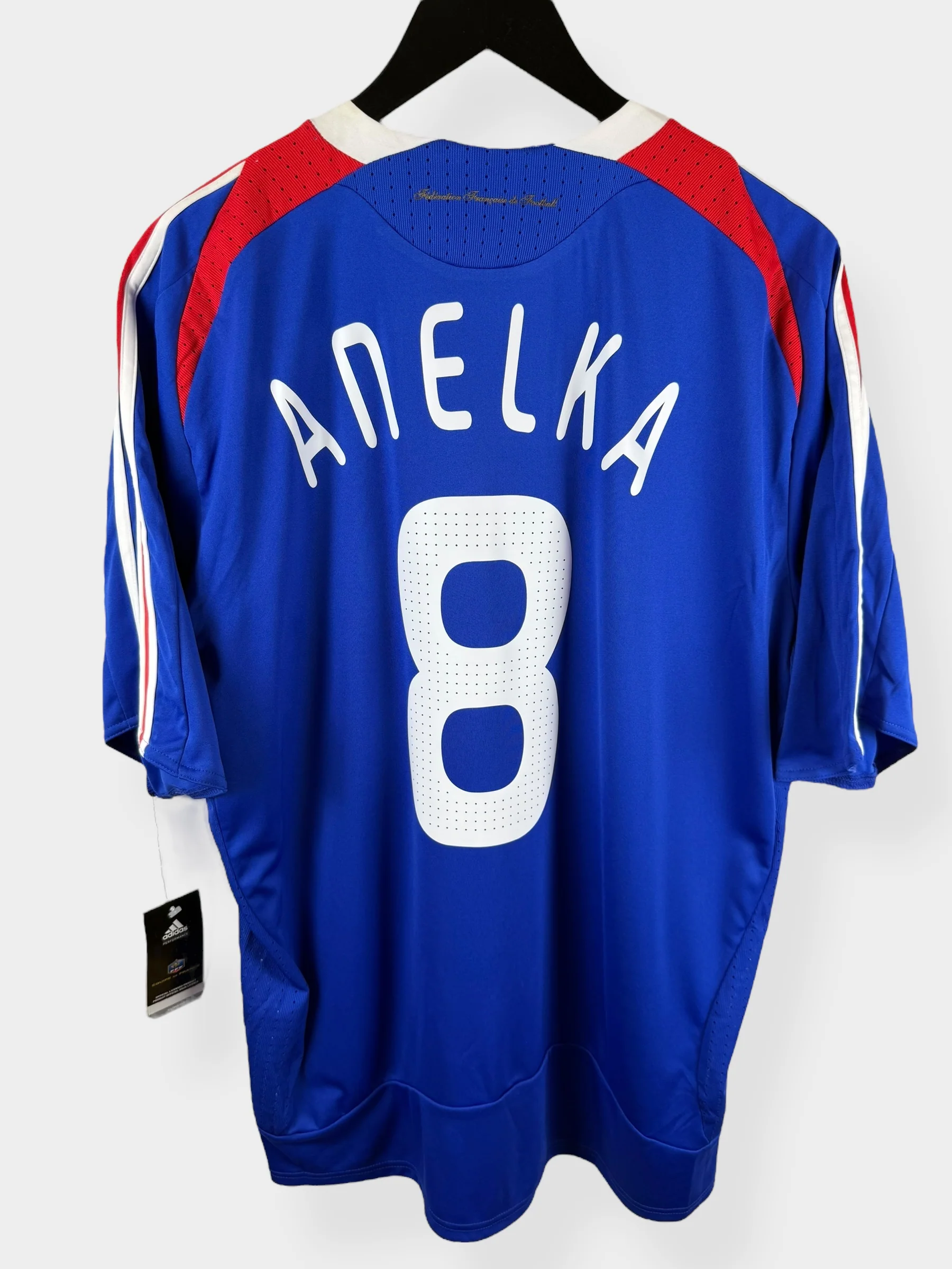 2007-08 FRANCE HOME SHIRT ANELKA #8 XL