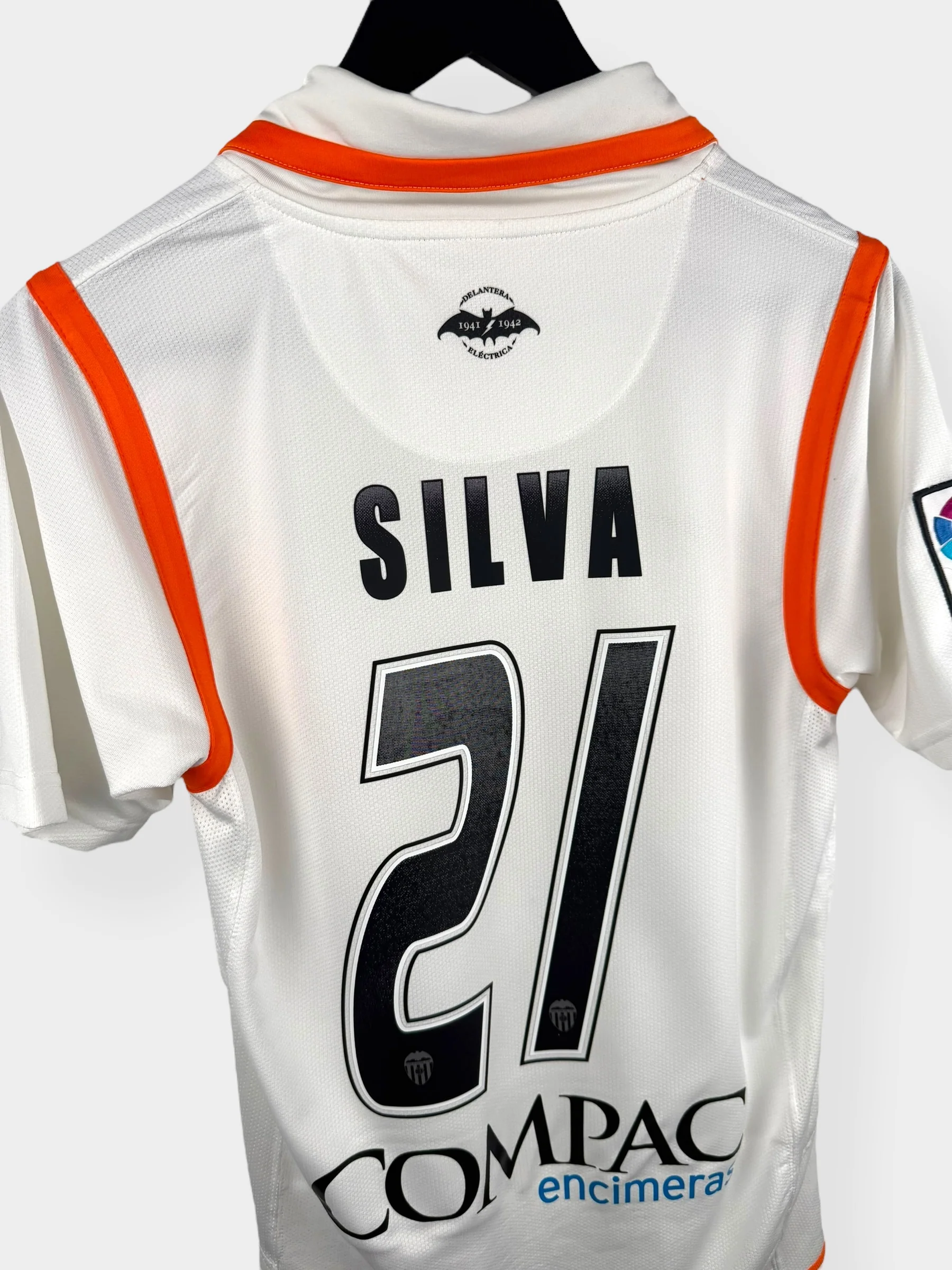 2007-08 VALENCIA HOME SHIRT SILVA #21 S - Image 3