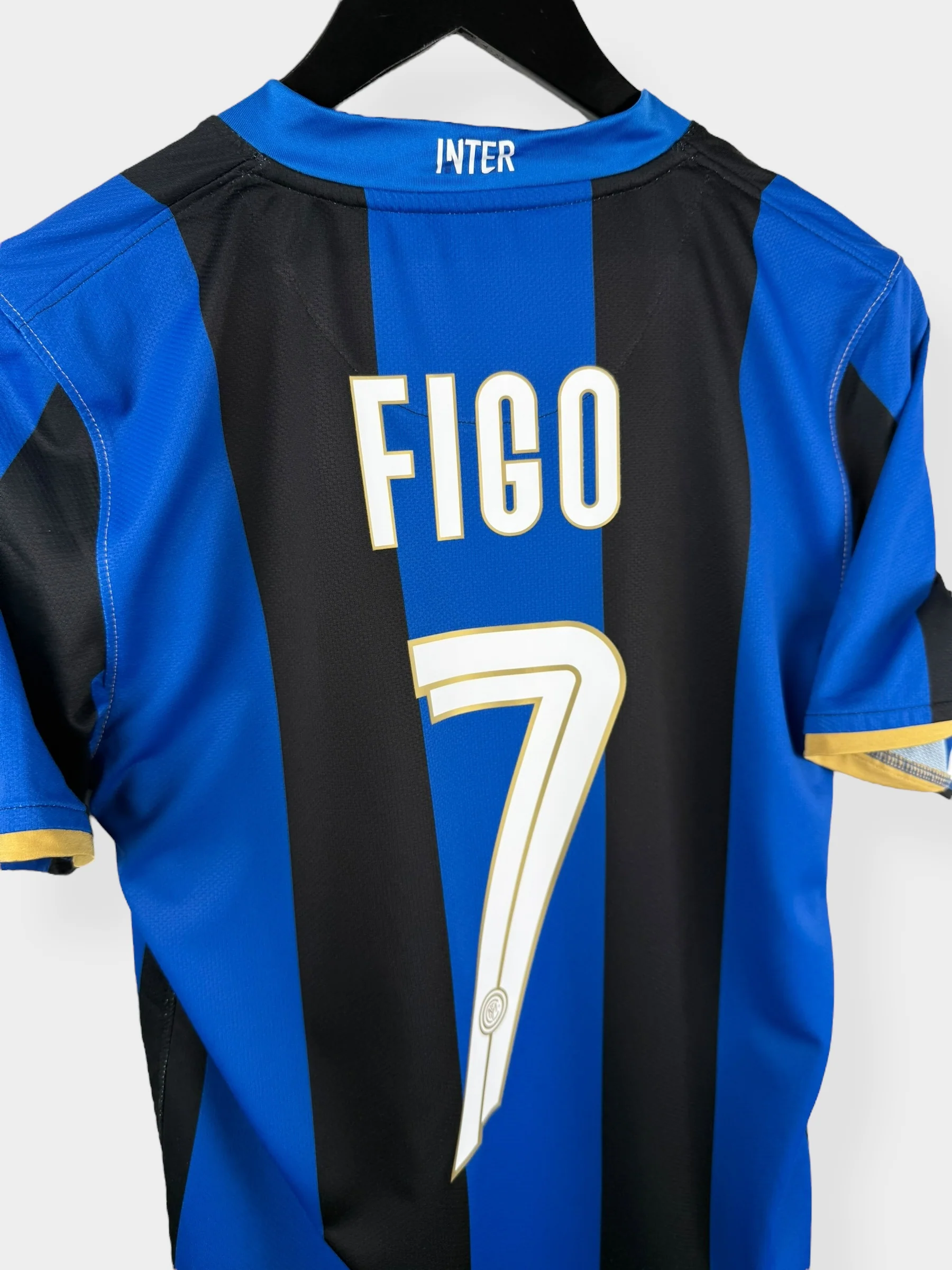 2008-09 INTER MILAN HOME SHIRT FIGO #7 S - Image 3