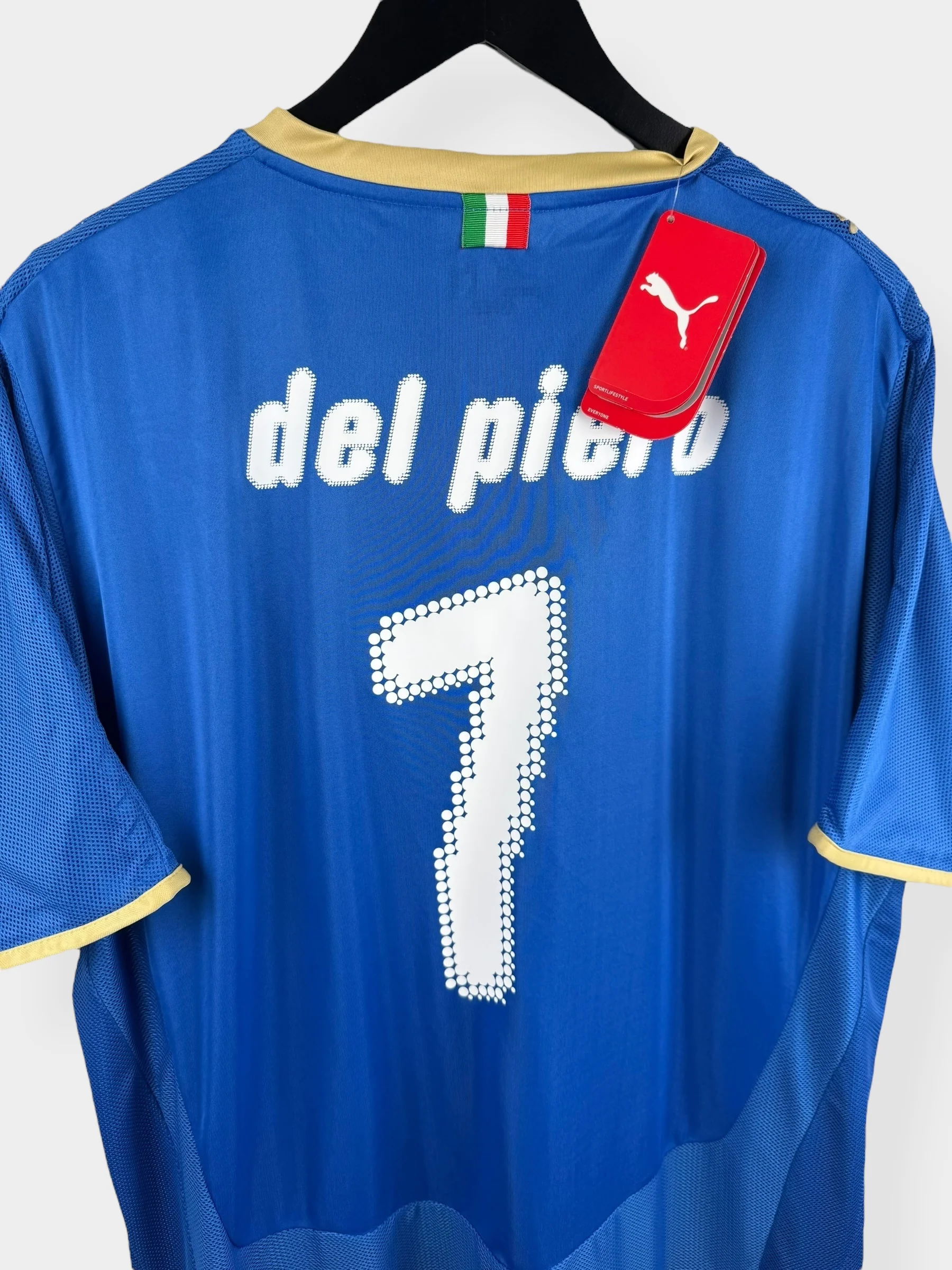 2008-09 ITALY HOME SHIRT DEL PIERO #7 XL - Image 3