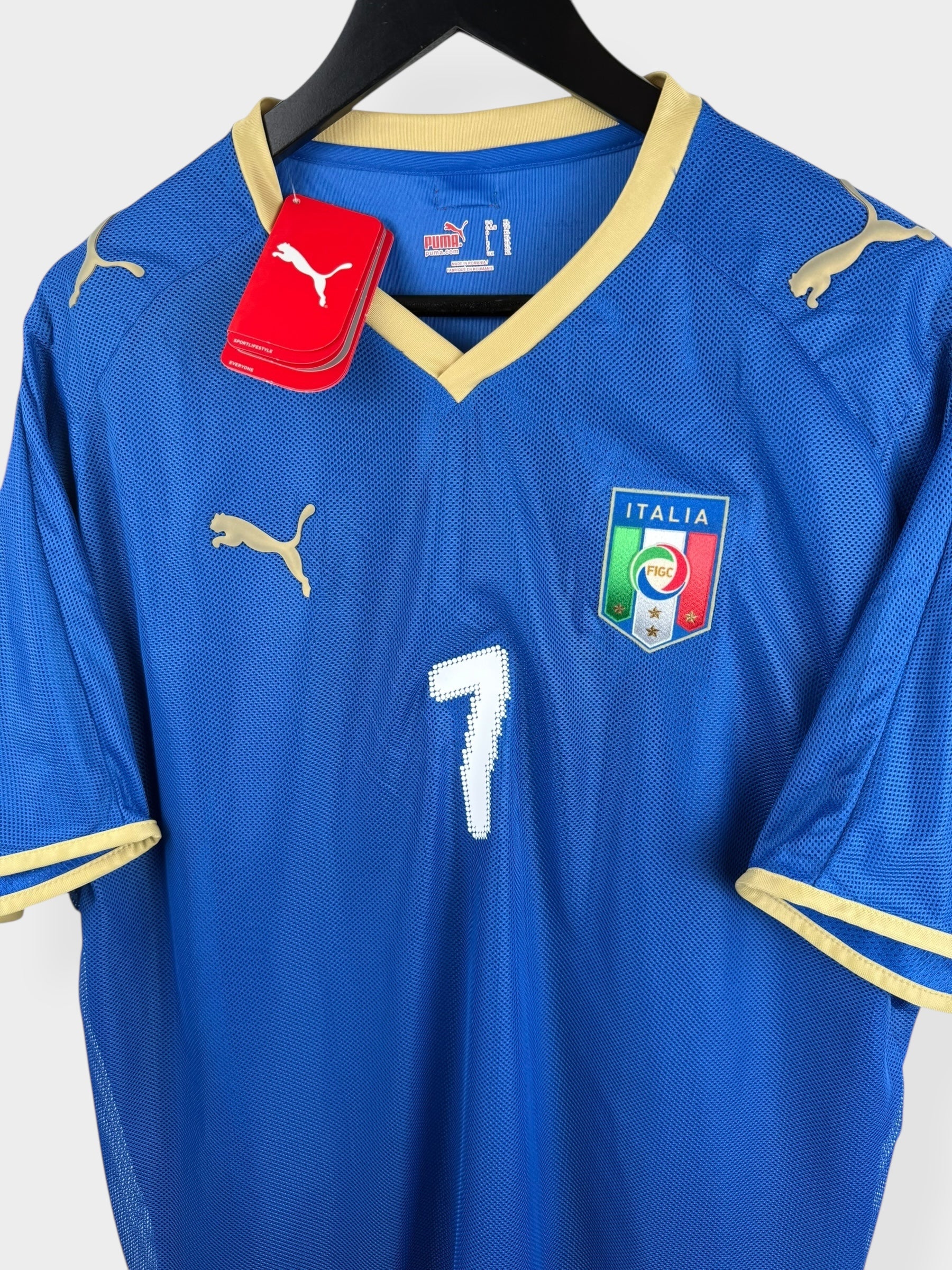 2008-09 ITALY HOME SHIRT DEL PIERO #7 XL - Image 4