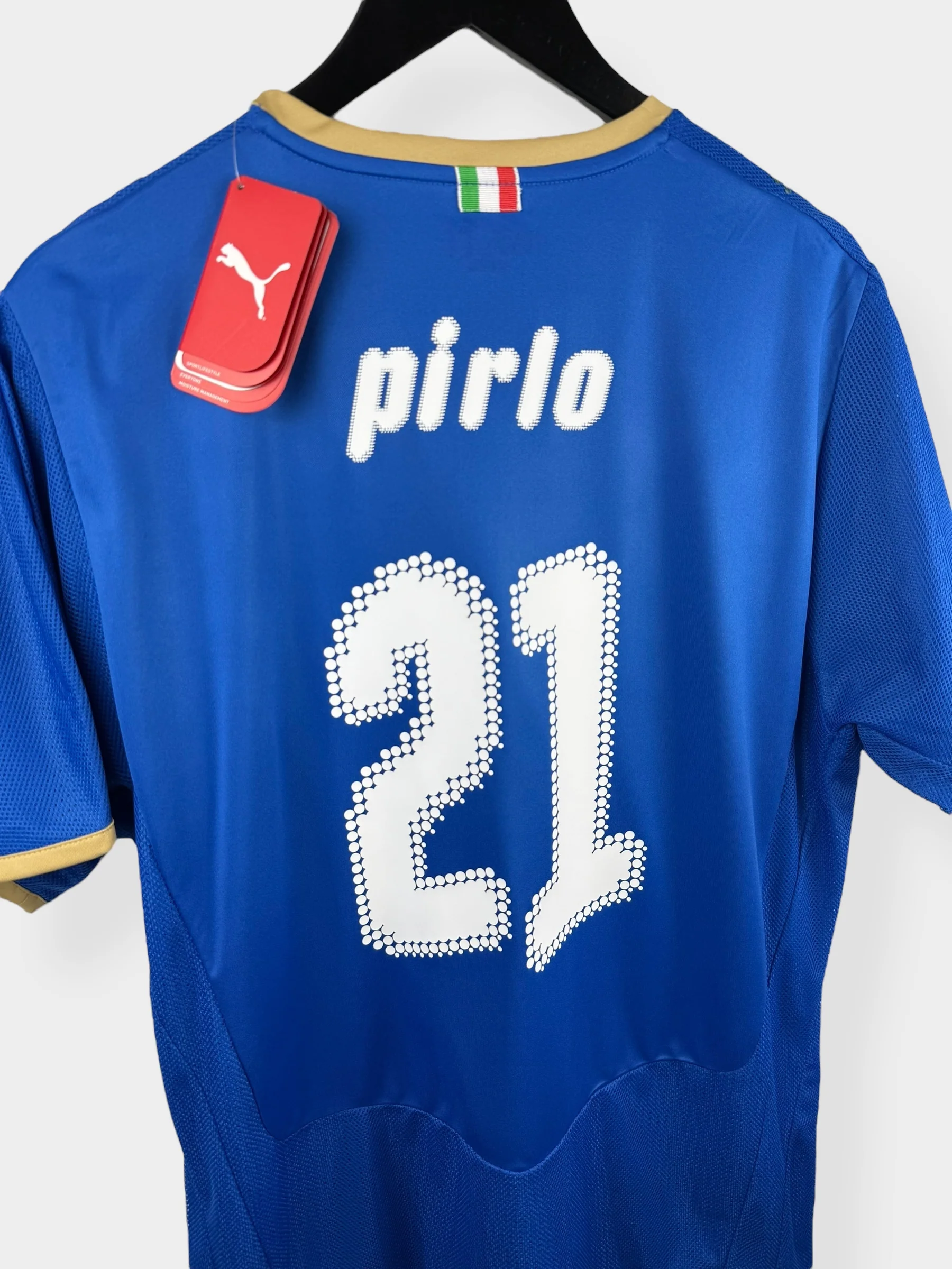 2008-09 ITALY HOME SHIRT PIRLO #21 L - Image 3