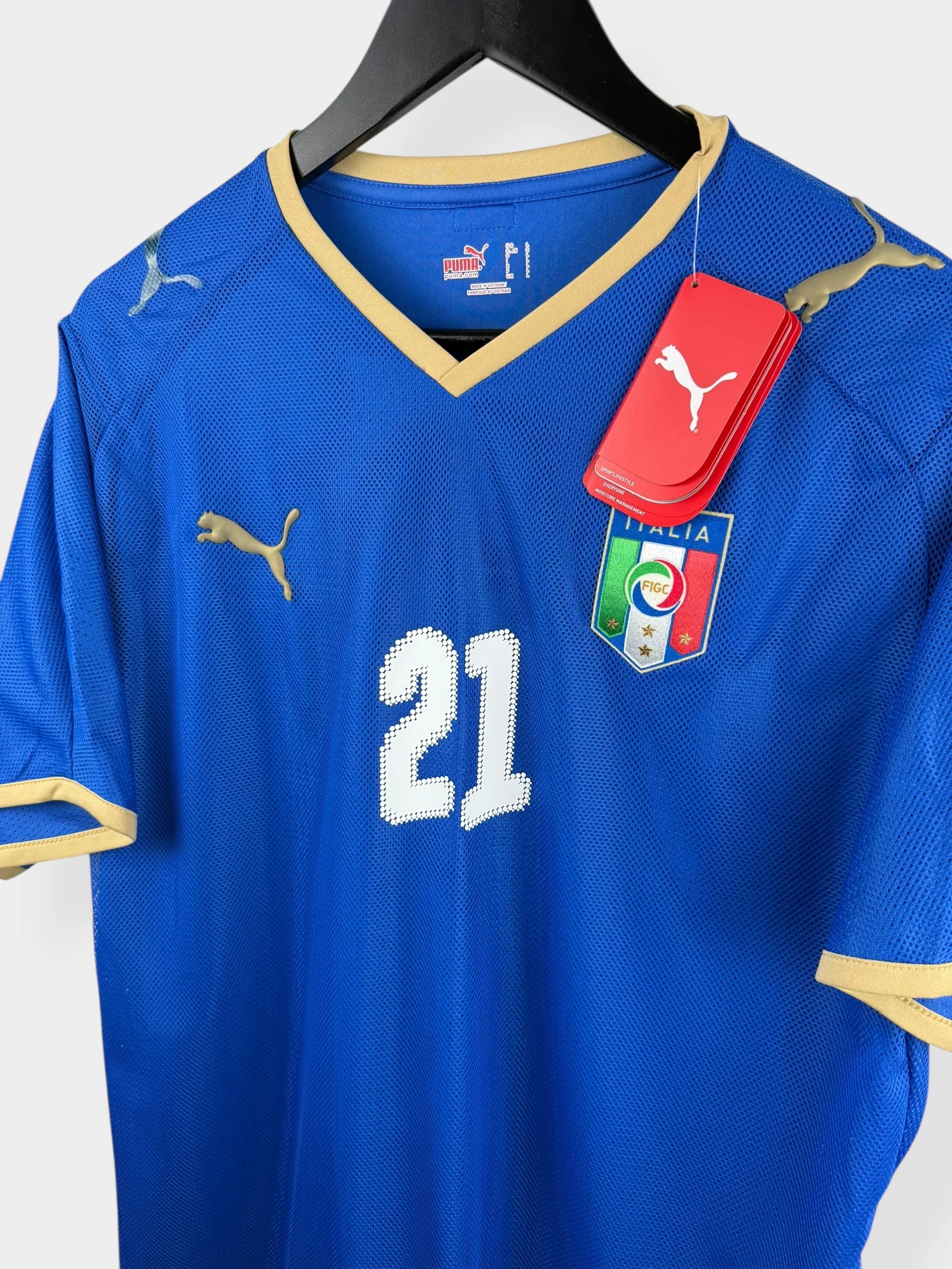 2008-09 ITALY HOME SHIRT PIRLO #21 L - Image 4
