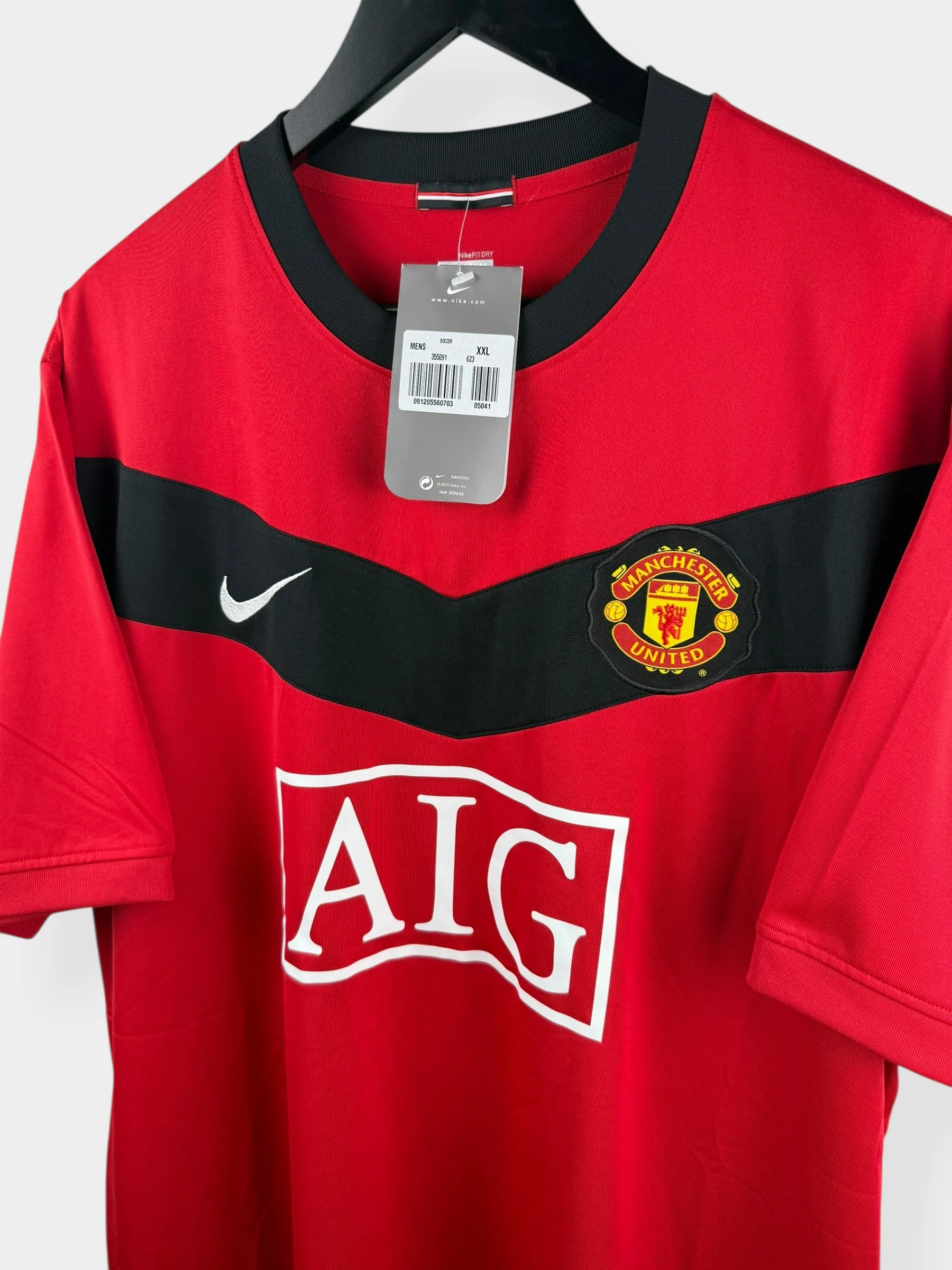 2009-10 MANCHESTER UNITED HOME SHIRT BERBATOV #9 XXL - Image 4