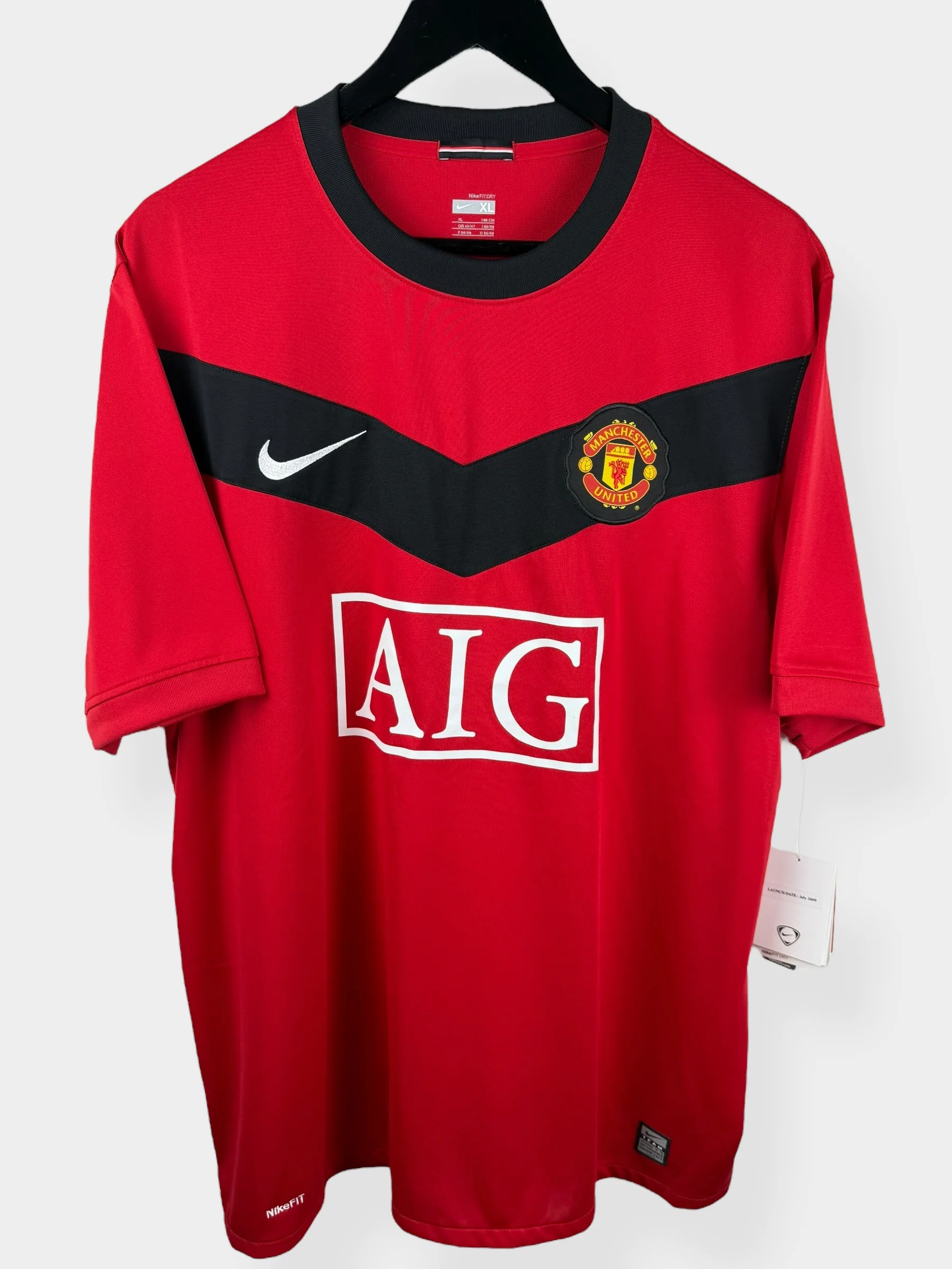 2009-10 MANCHESTER UNITED HOME SHIRT SCHOLES #18 XL - Image 2
