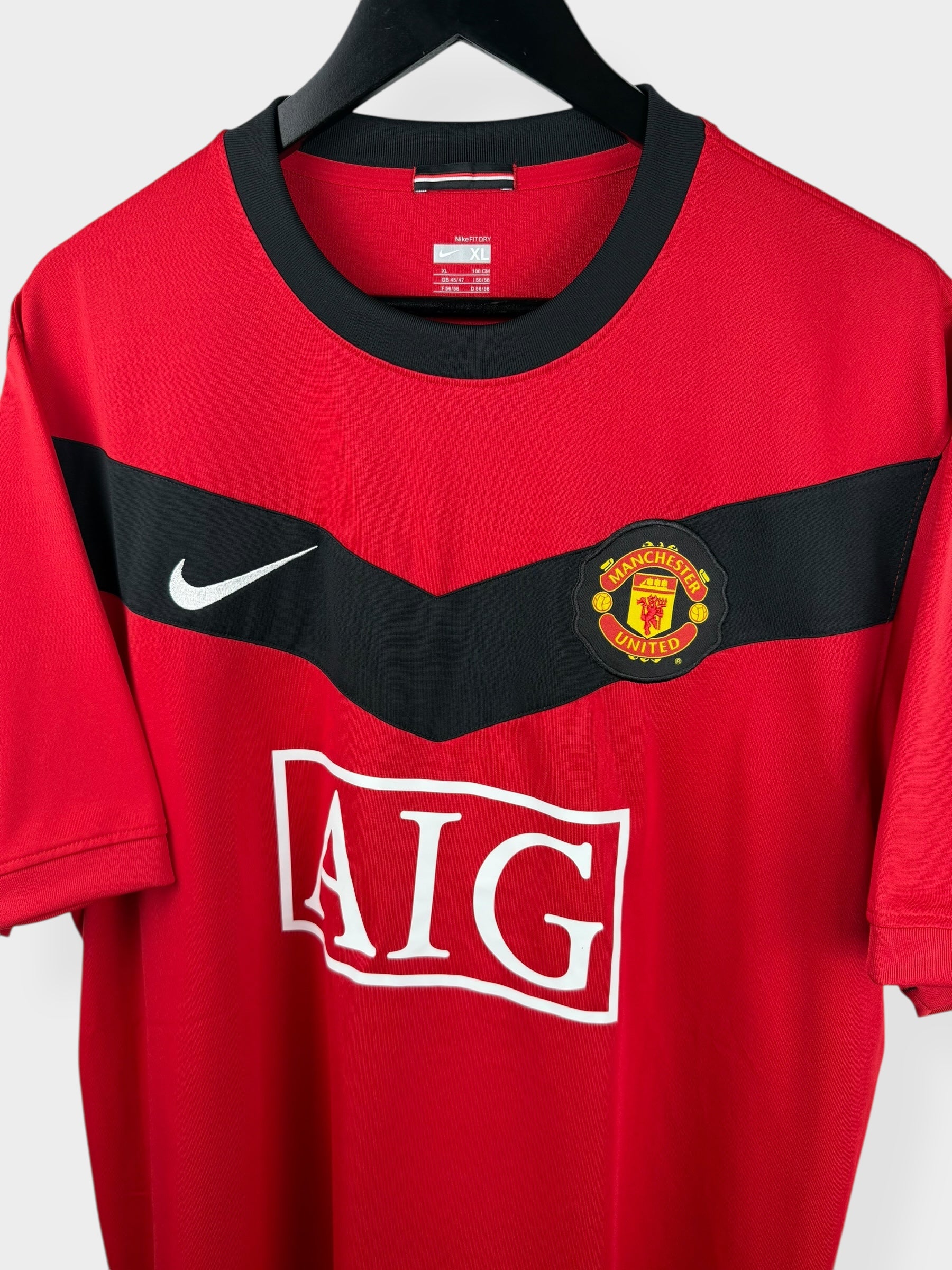 2009-10 MANCHESTER UNITED HOME SHIRT SCHOLES #18 XL - Image 4