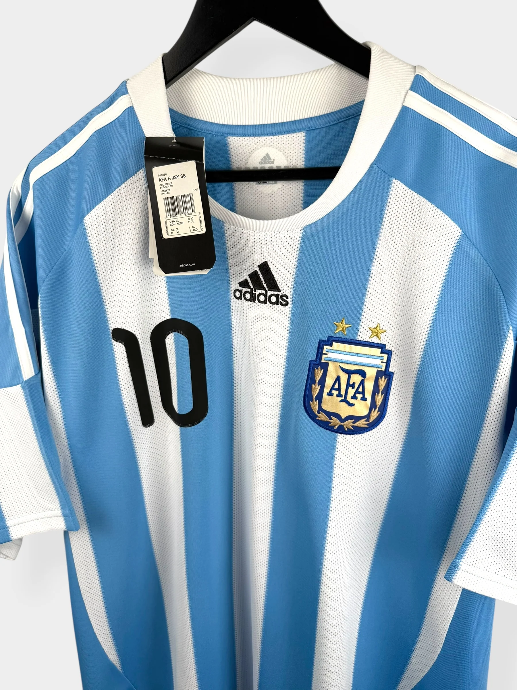 2010-11 ARGENTINA HOME SHIRT MESSI #10 XL - Image 4
