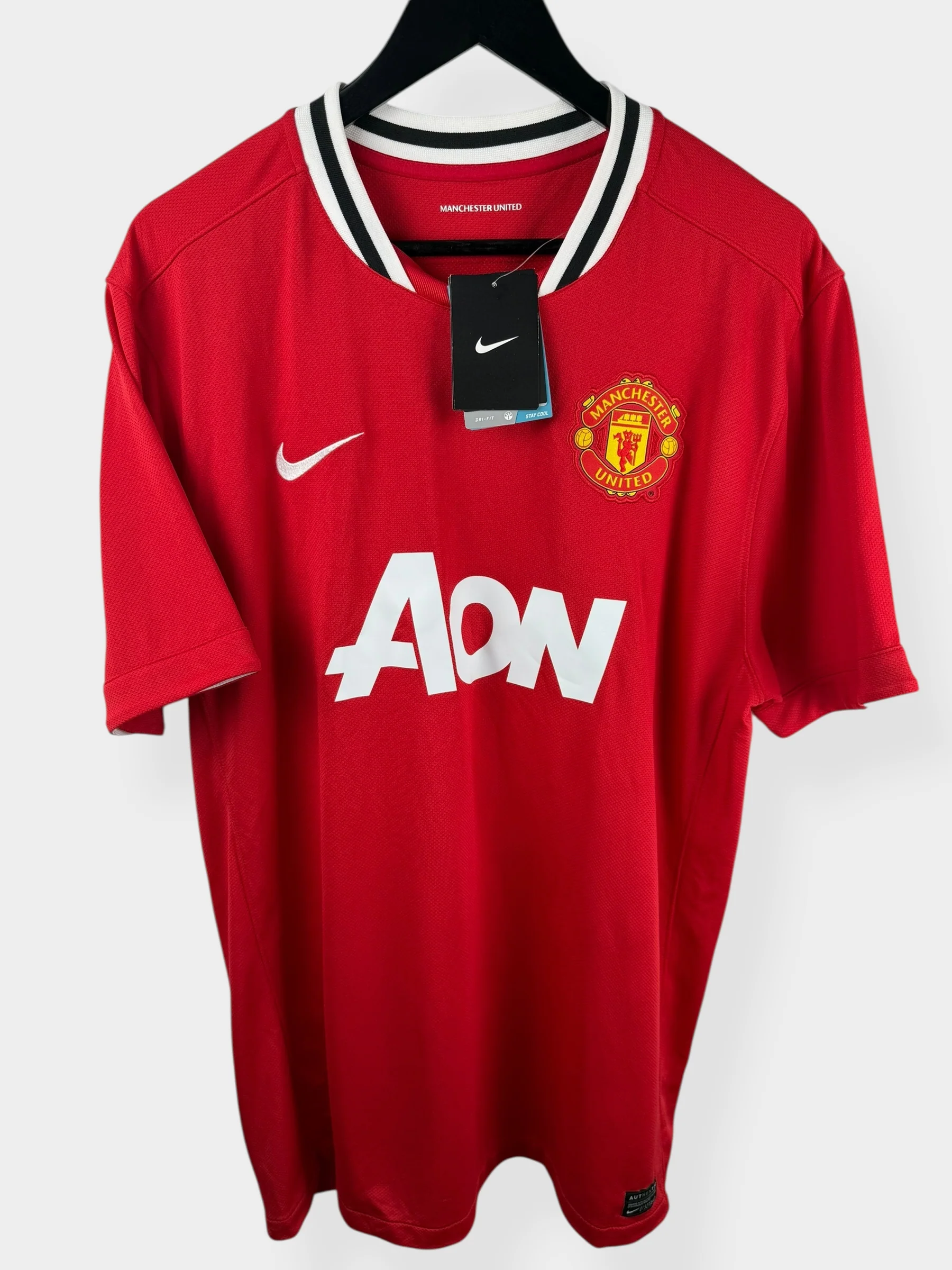 2011-12 MANCHESTER UNITED HOME SHIRT VIDIC #15 XL - Image 2