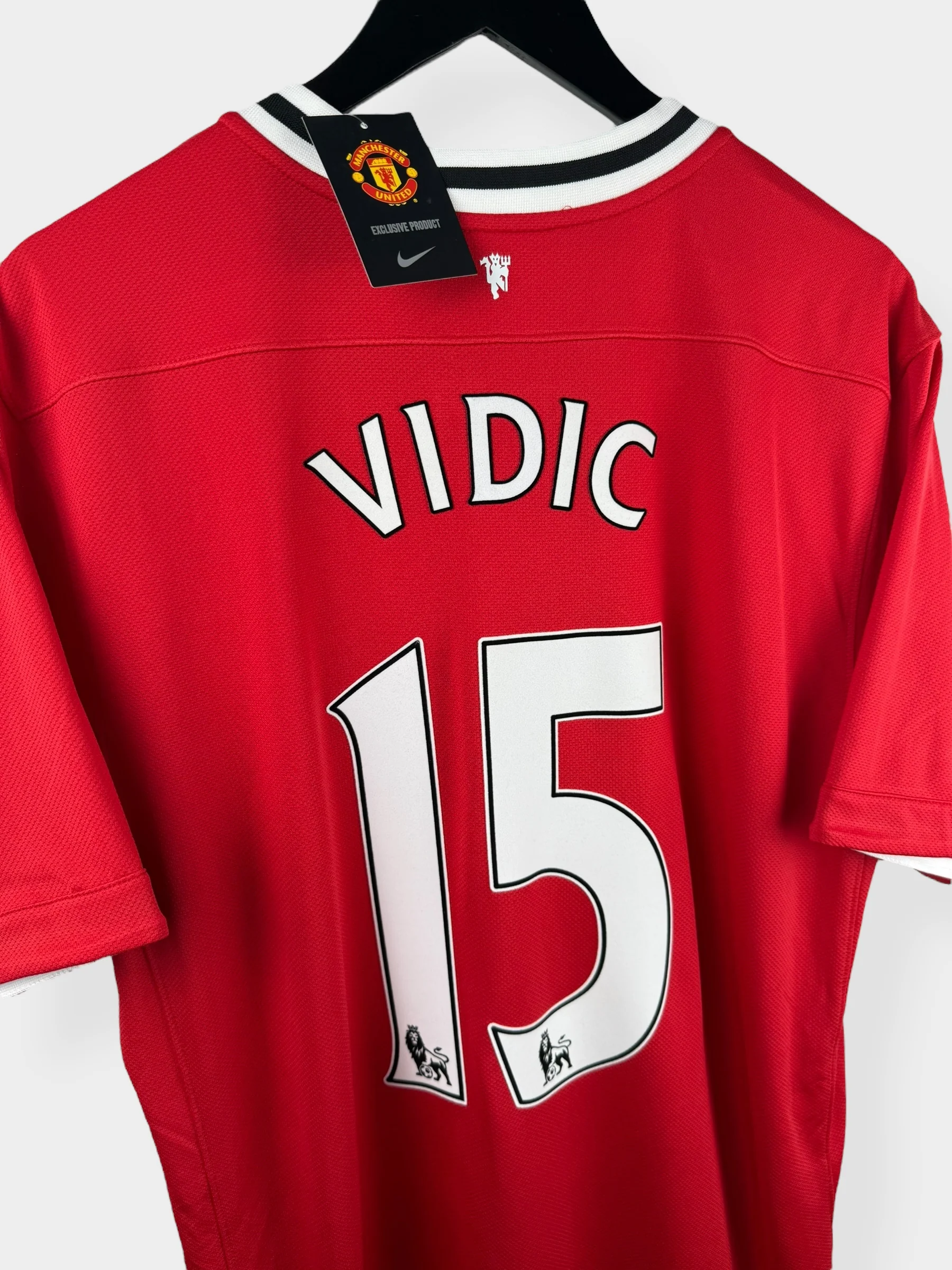 2011-12 MANCHESTER UNITED HOME SHIRT VIDIC #15 XL - Image 3
