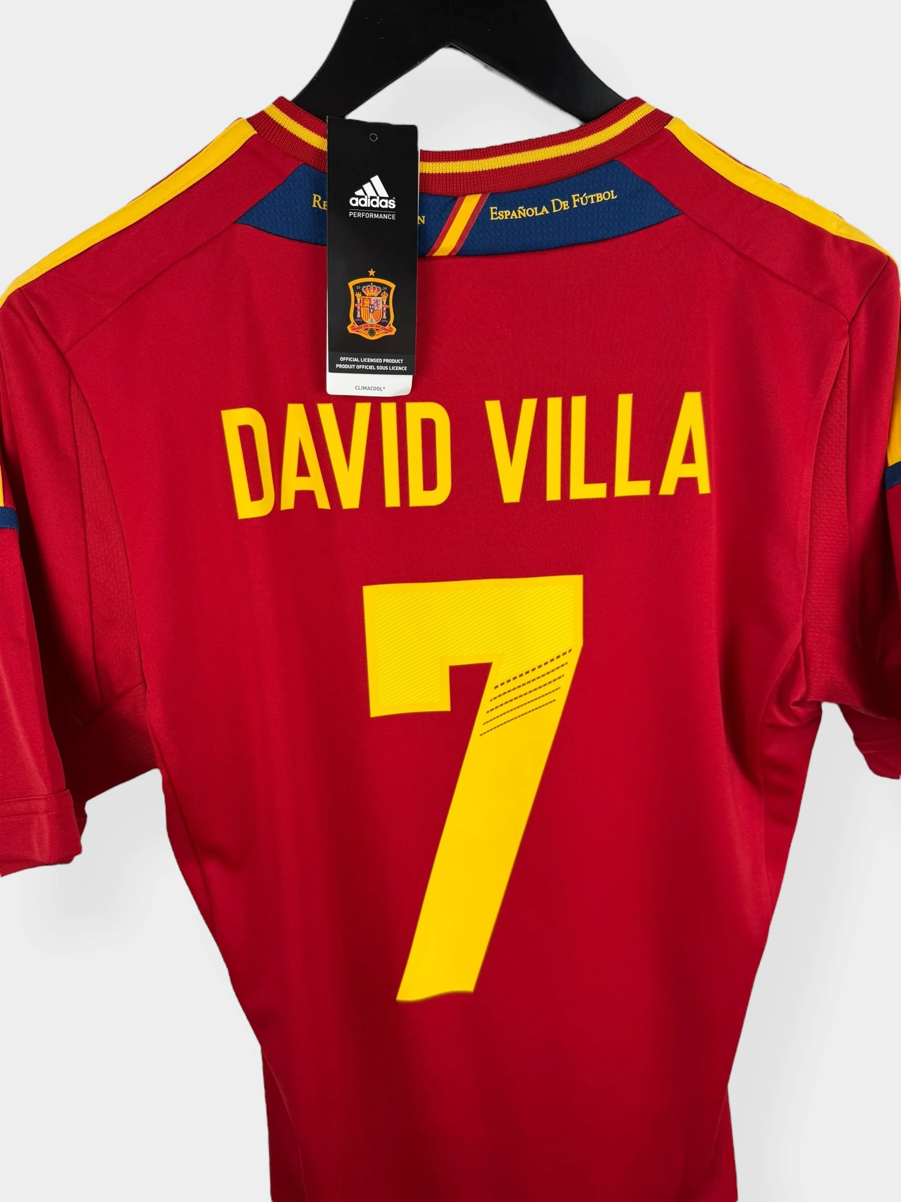 2011-12 SPAIN HOME SHIRT DAVID VILLA #7 S - Image 3
