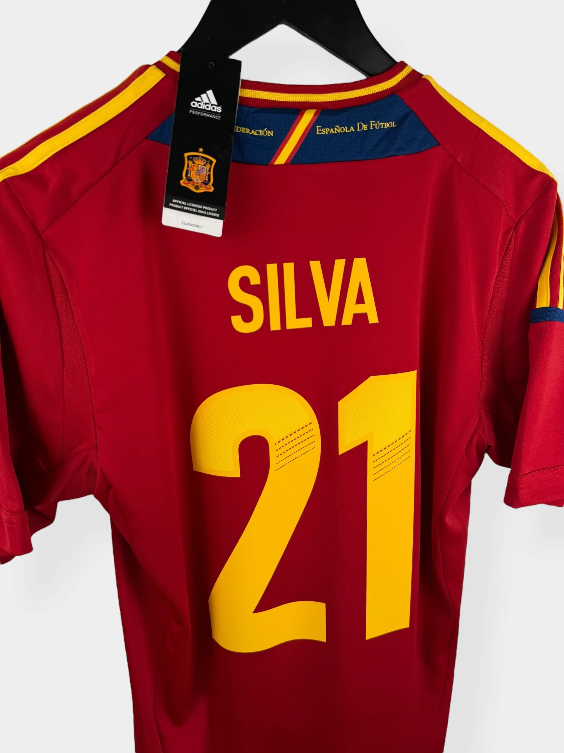 2011-12 SPAIN HOME SHIRT SILVA #21 S - Image 3