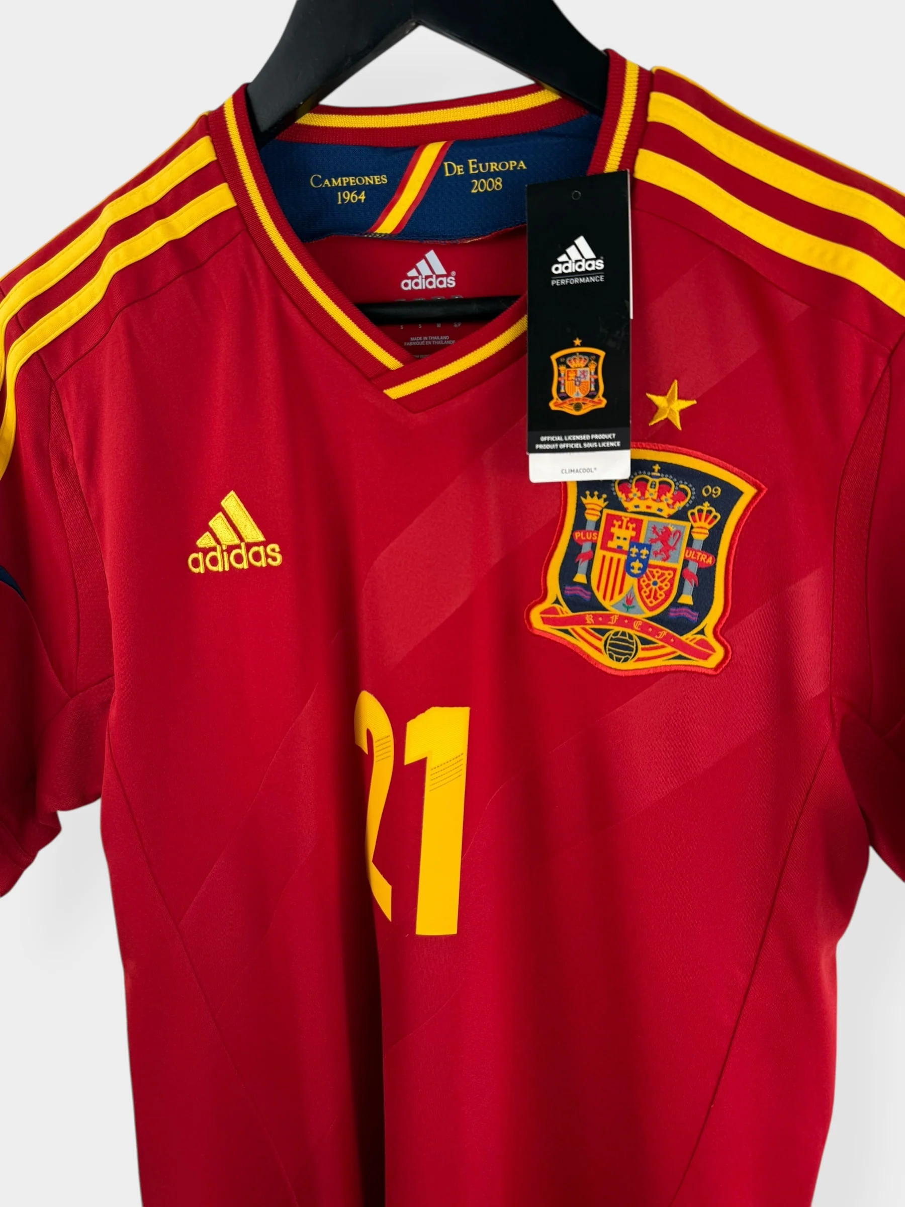 2011-12 SPAIN HOME SHIRT SILVA #21 S - Image 4
