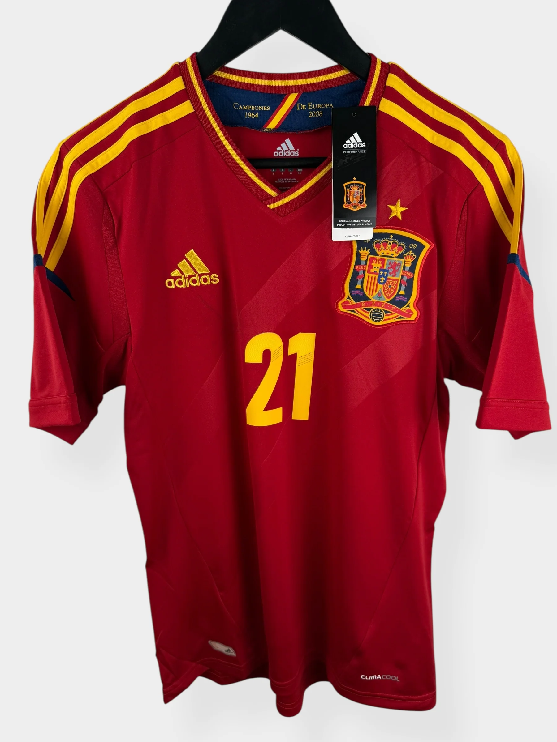 2011-12 SPAIN HOME SHIRT SILVA #21 S - Image 2