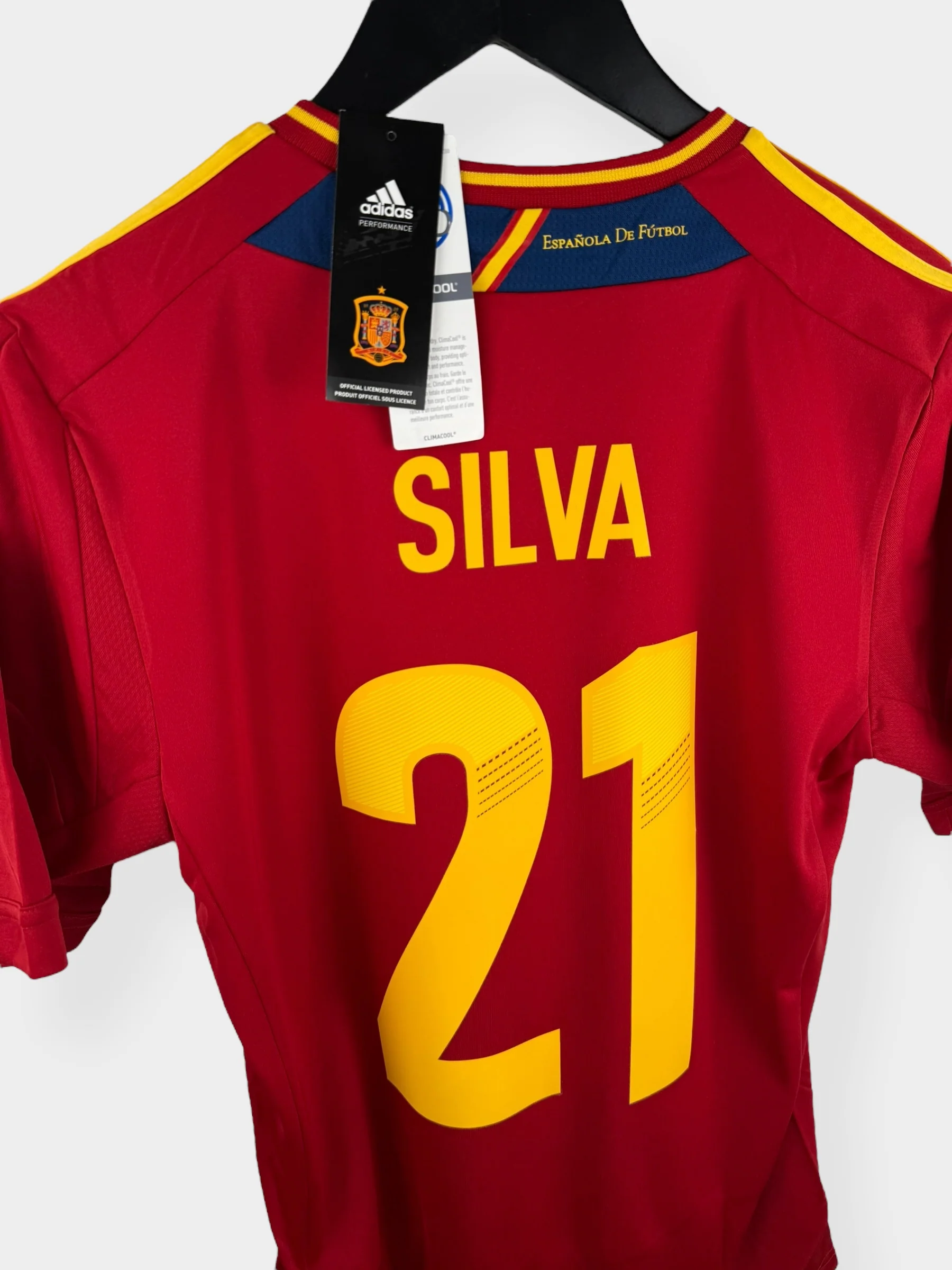 2011-12 SPAIN HOME SHIRT SILVA #21 S - Image 3