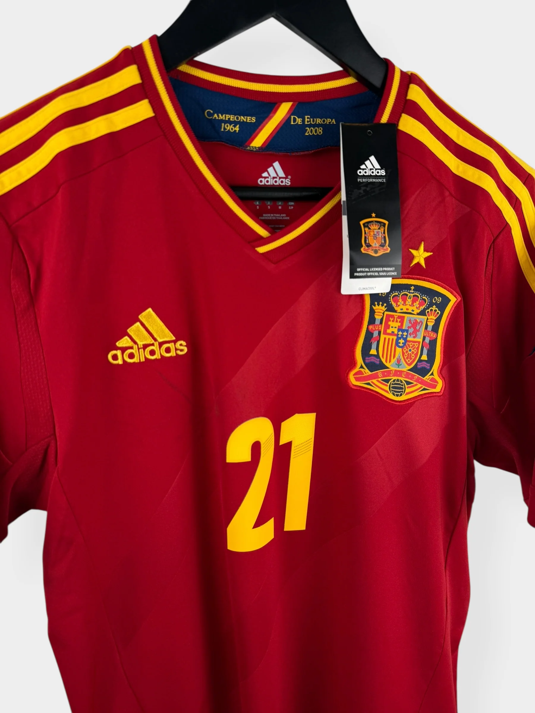 2011-12 SPAIN HOME SHIRT SILVA #21 S - Image 4