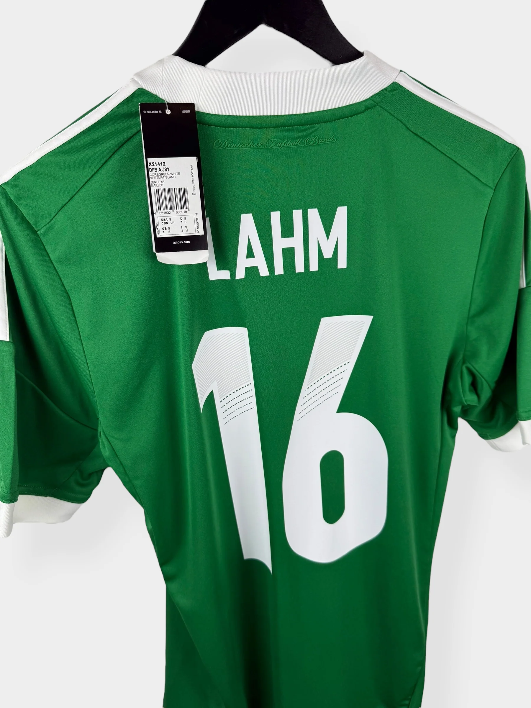 2012-13 GERMANY AWAY SHIRT LAHM #16 S - Image 3