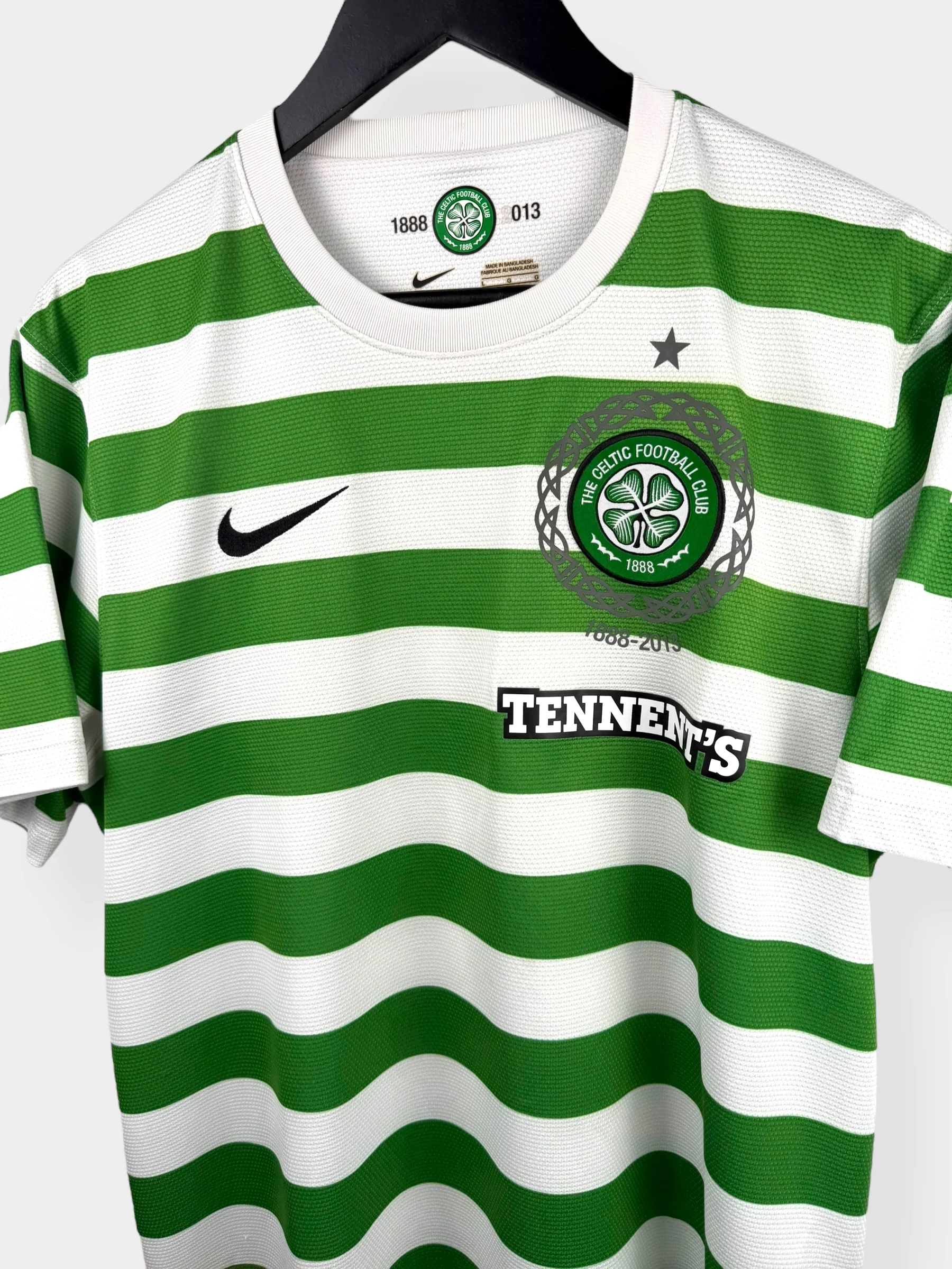 2012-13 CELTIC HOME SHIRT STOKES #10 L - Image 4