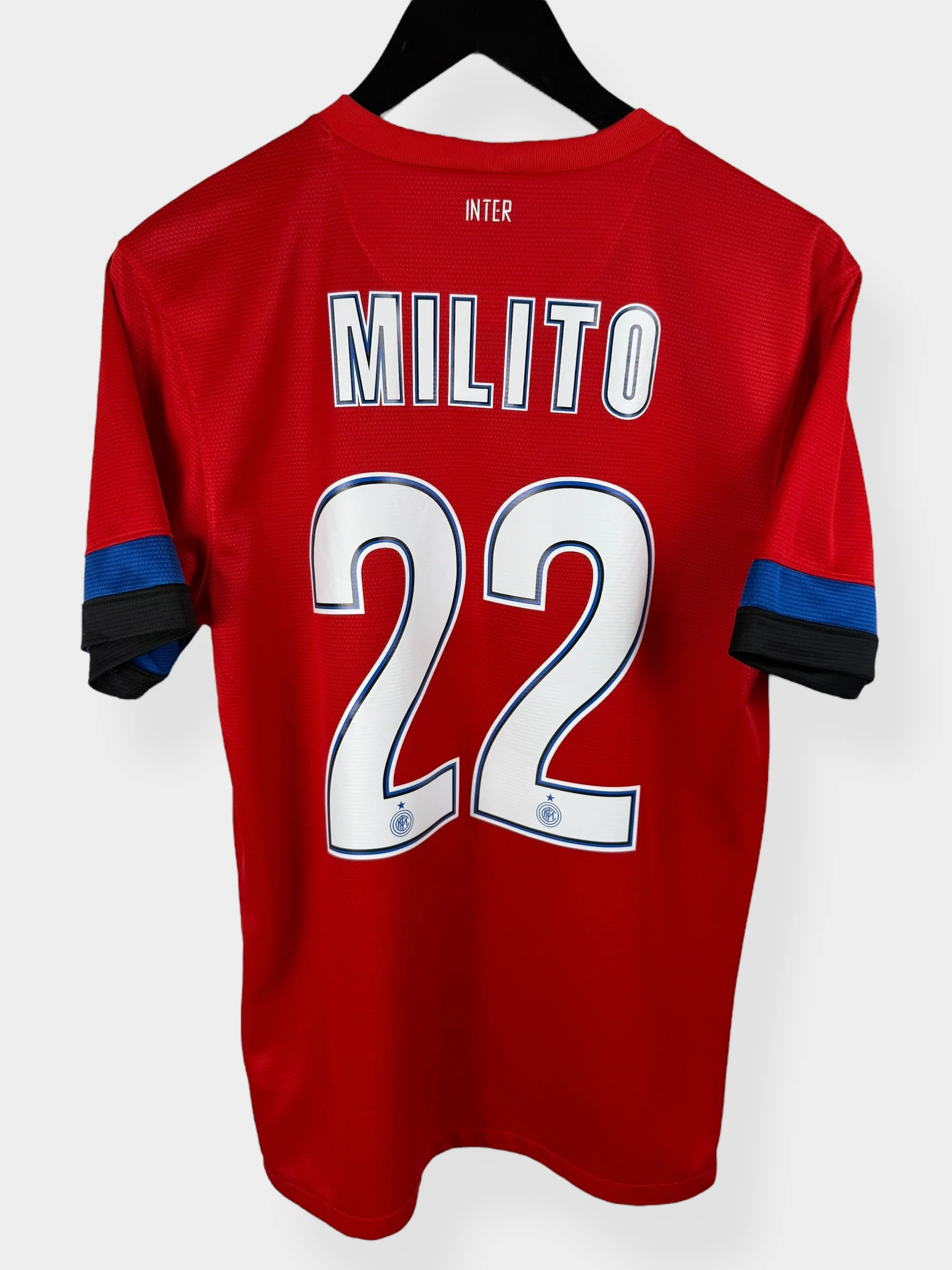 2012-13 INTER MILAN AWAY SHIRT MILITO #22 S