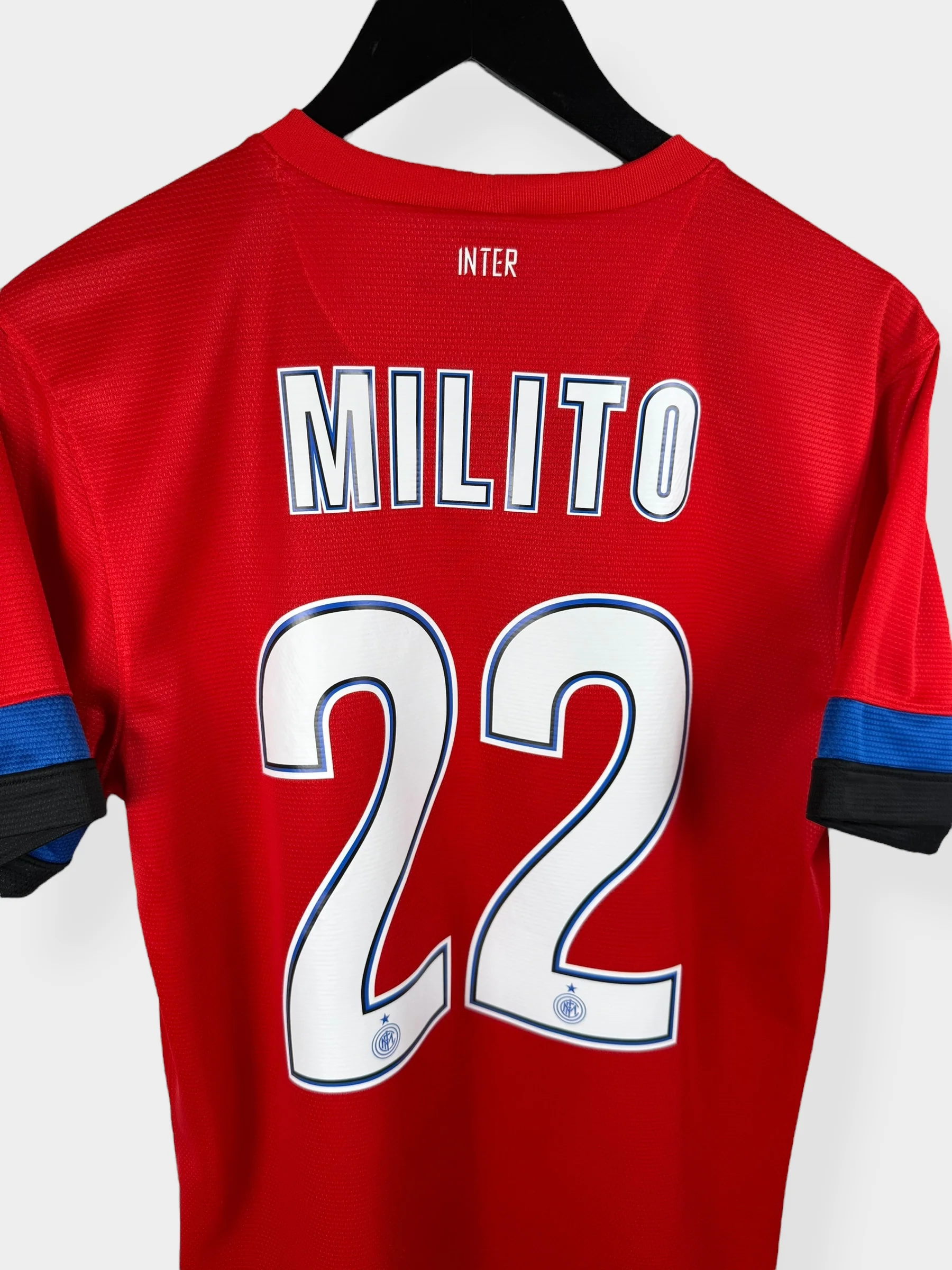 2012-13 INTER MILAN AWAY SHIRT MILITO #22 S - Image 3