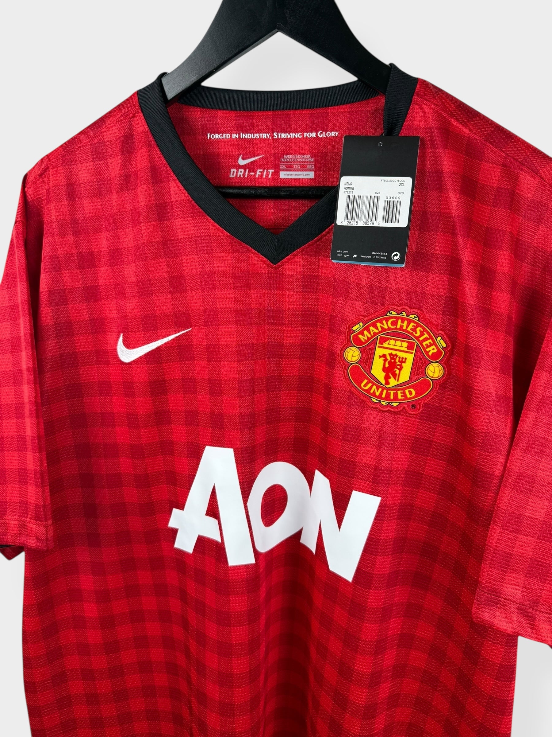 2012-13 MANCHESTER UNITED HOME SHIRT ROONEY #10 XXL - Image 4