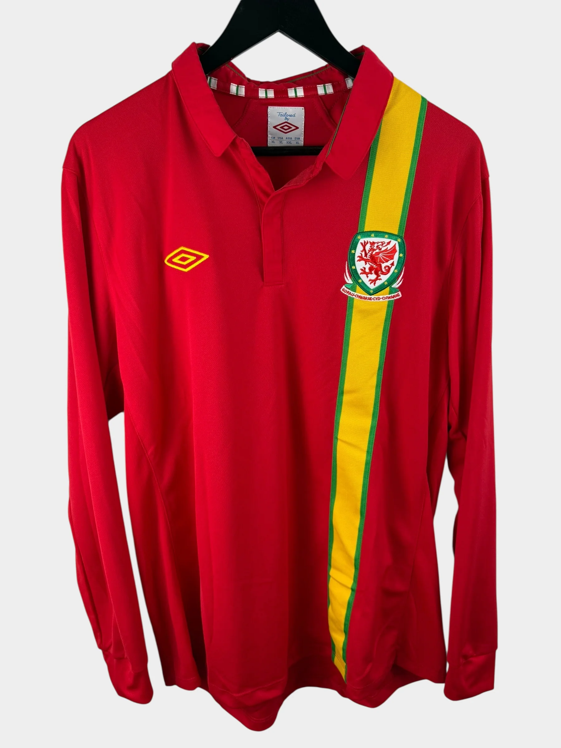 2012-13 WALES HOME SHIRT LS XL