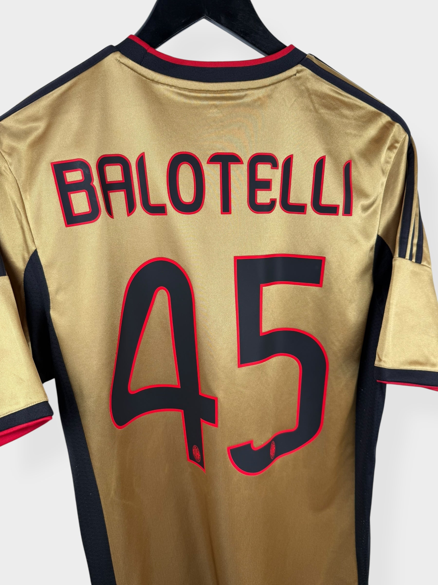 2013-14 AC MILAN THIRD SHIRT BALOTELLI #45 M - Image 3