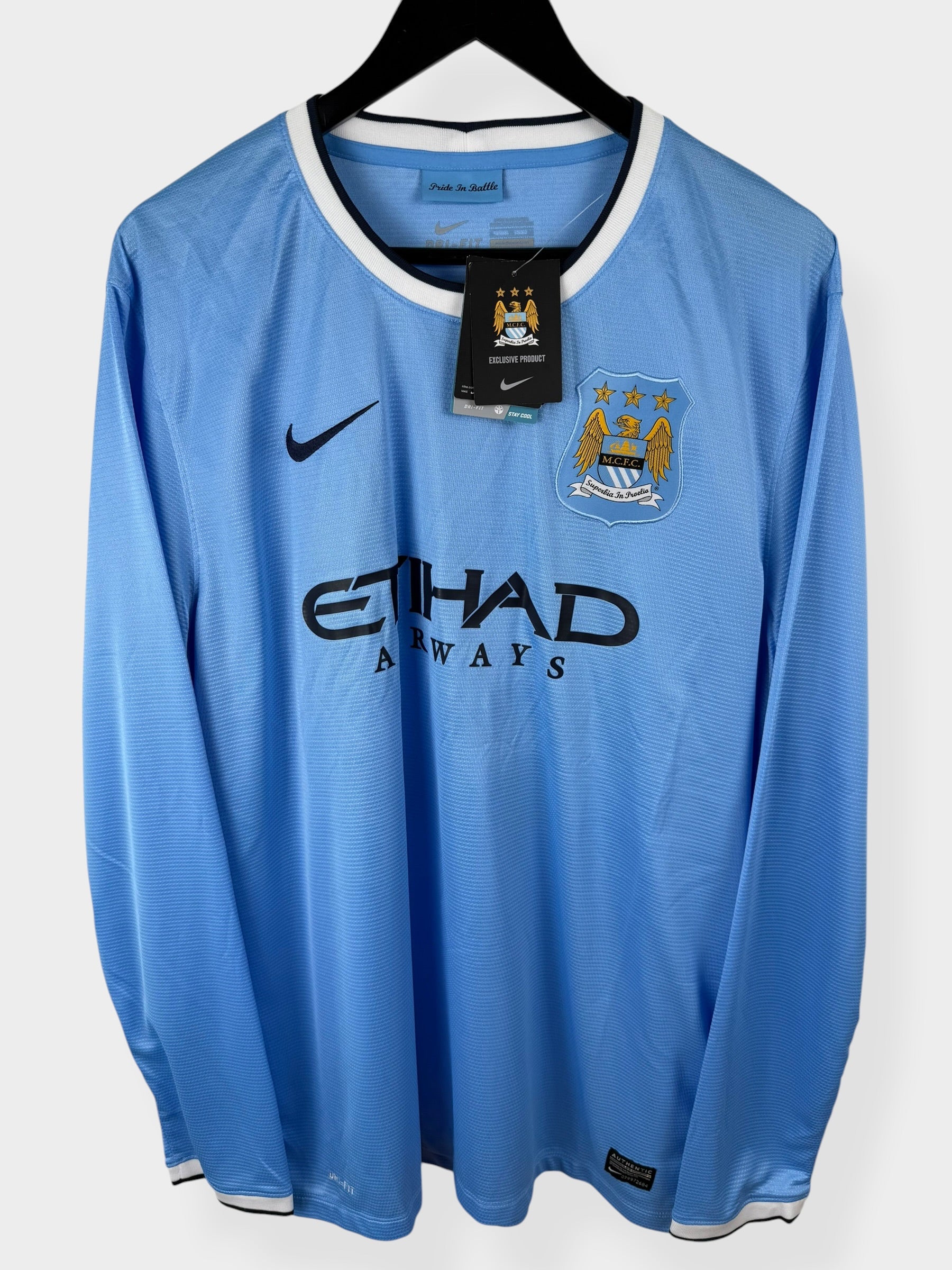 2013-14 MANCHESTER CITY HOME SHIRT LS TOURE YAYA #42 XL - Image 2