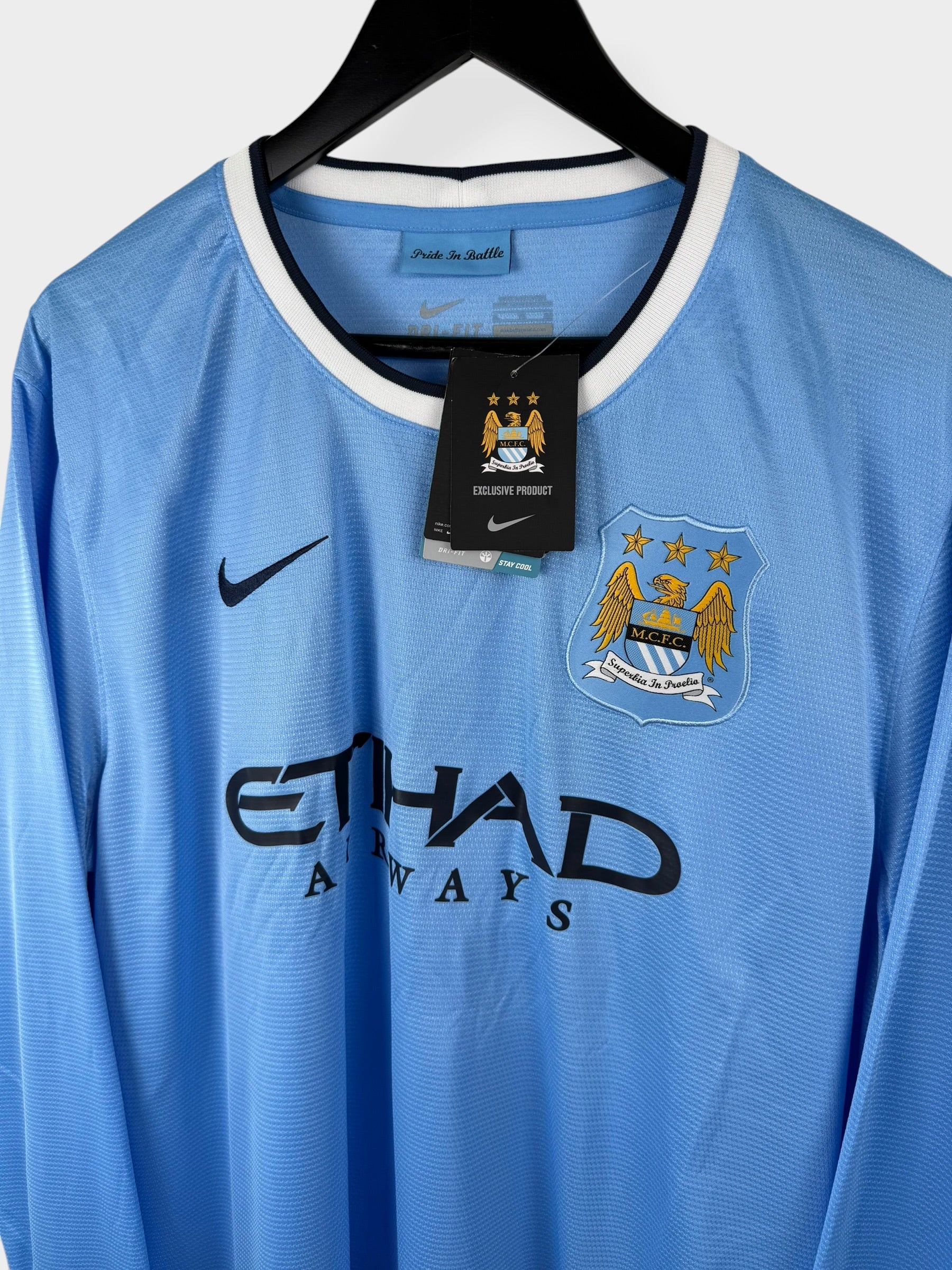 2013-14 MANCHESTER CITY HOME SHIRT LS TOURE YAYA #42 XL - Image 4