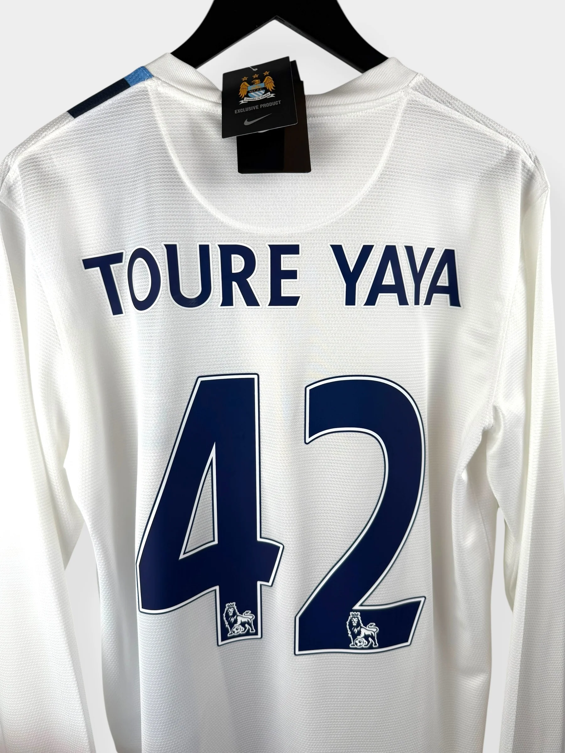 2013-14 MANCHESTER CITY THIRD SHIRT LS TOURE YAYA #42 M - Image 3