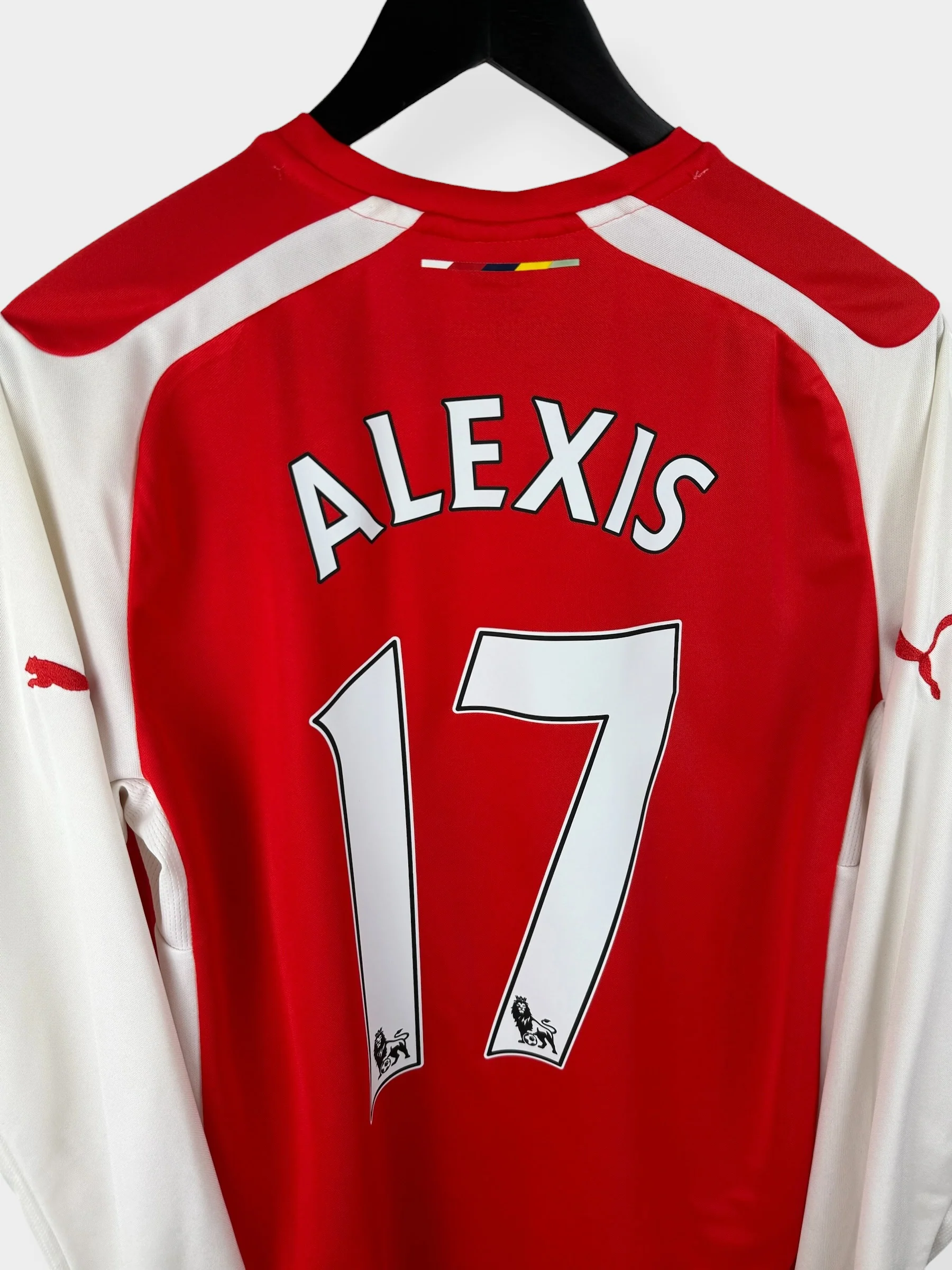2014-15 ARSENAL HOME SHIRT LS ALEXIS #17 M - Image 3