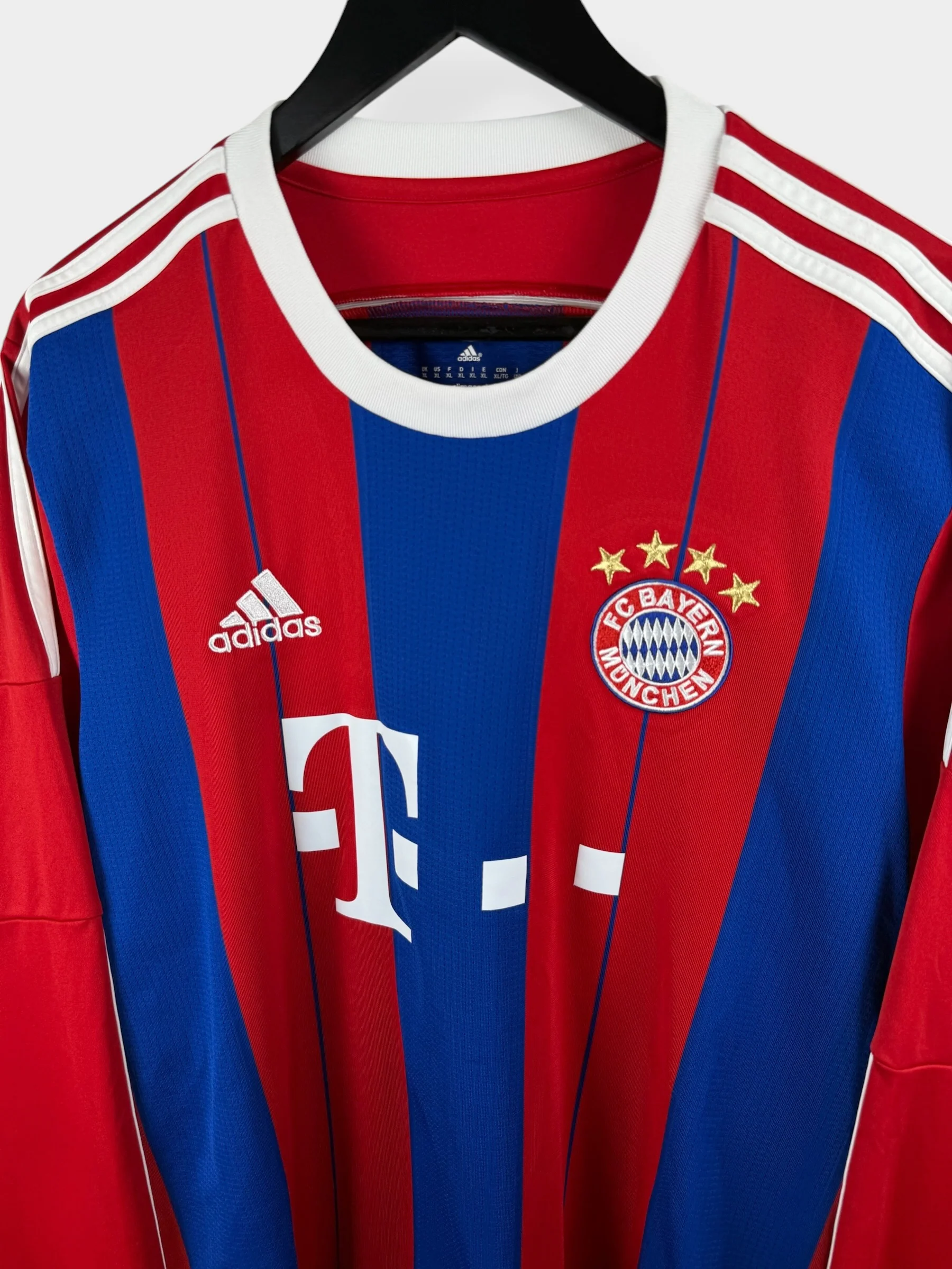 2014-15 BAYERN MUNICH HOME SHIRT LS ROBBEN #10 XL - Image 4