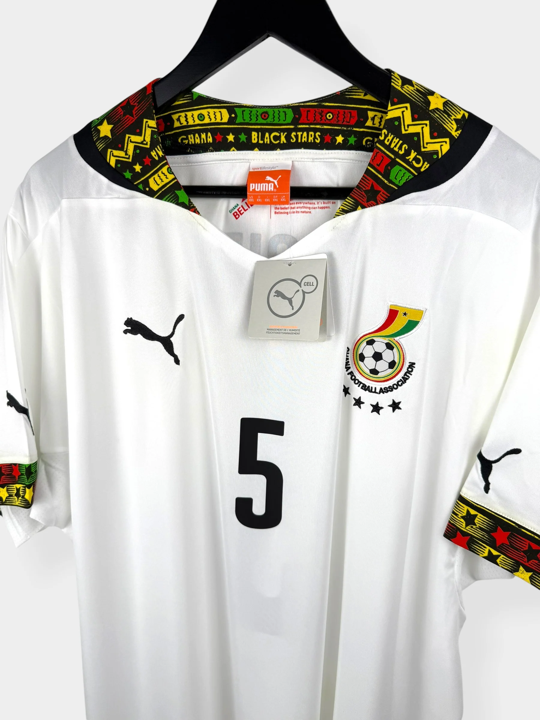 2014-15 GHANA HOME SHIRT ESSIEN #5 XXL - Image 4