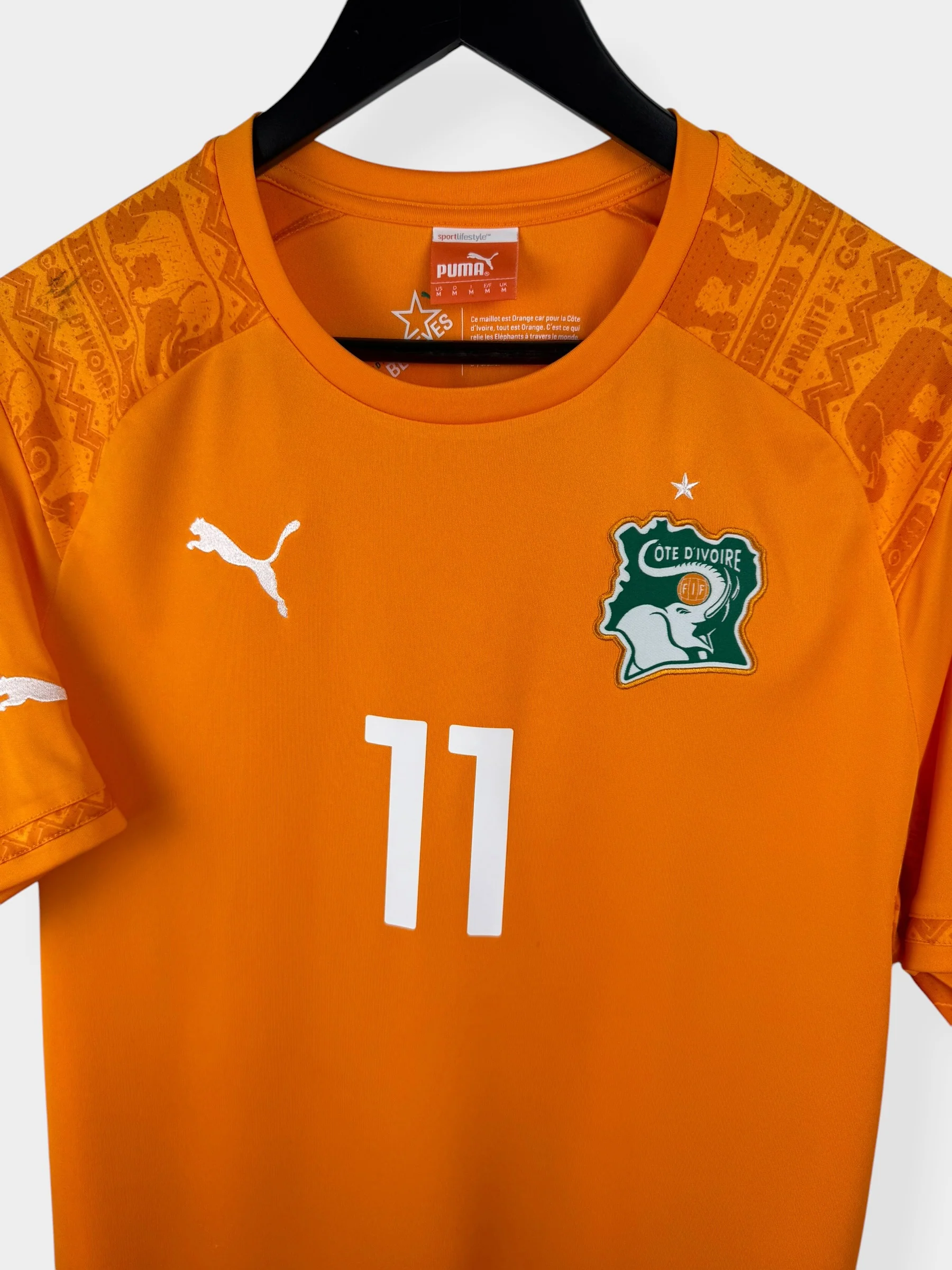 2014-15 IVORY COAST HOME SHIRT DROGBA #11 M - Image 4