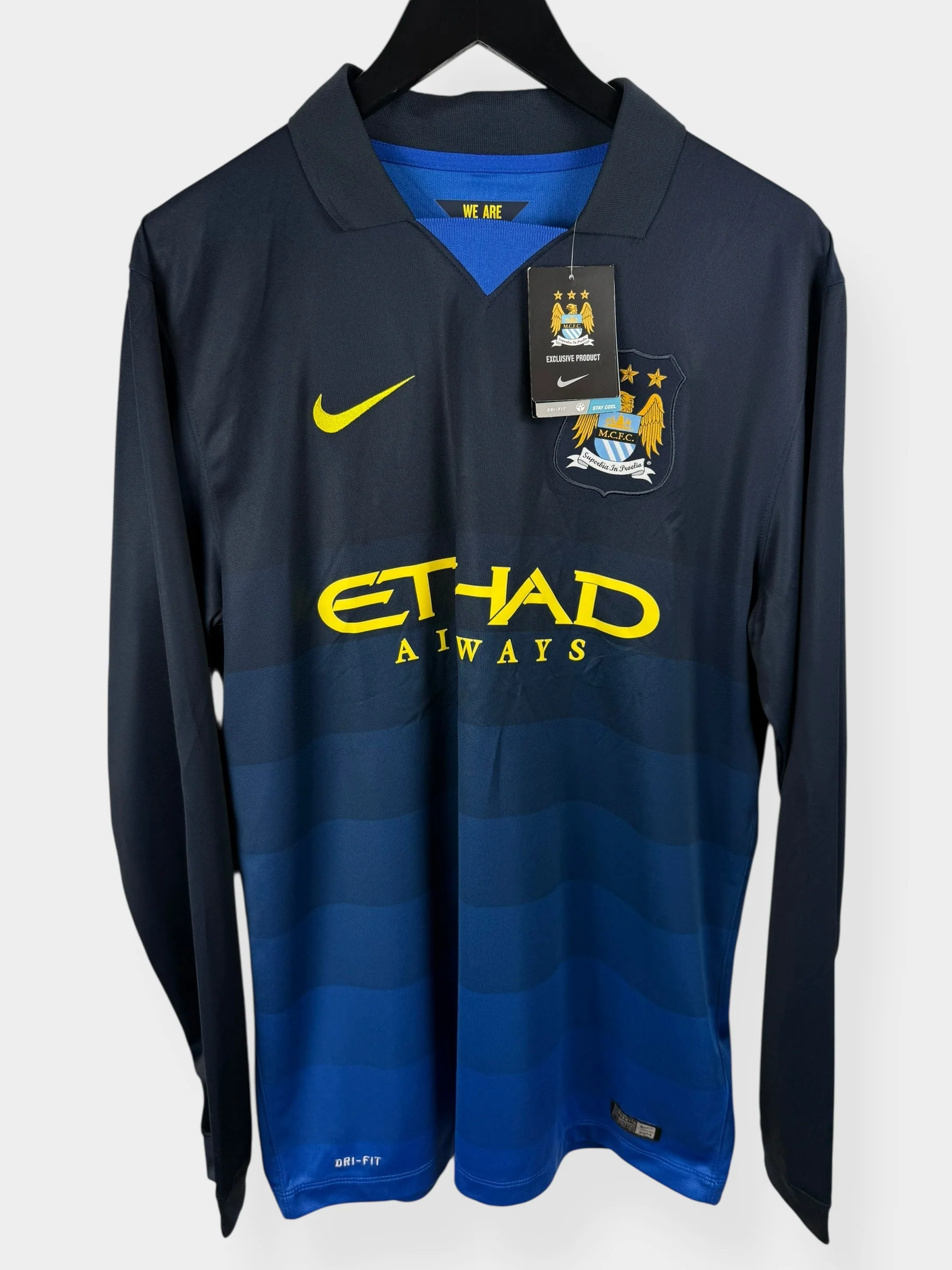 2014-15 MANCHESTER CITY AWAY SHIRT LS TOURE YAYA #42 L - Image 2