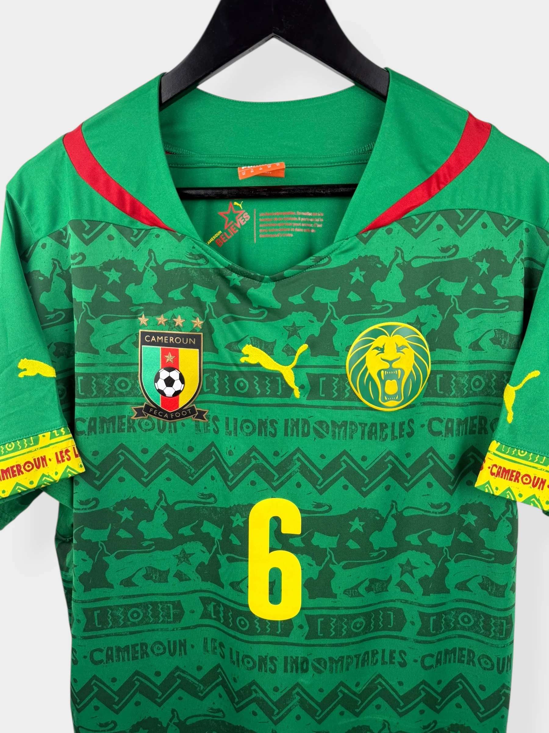 2014-16 CAMEROON HOME SHIRT SONG #6 M - Image 4