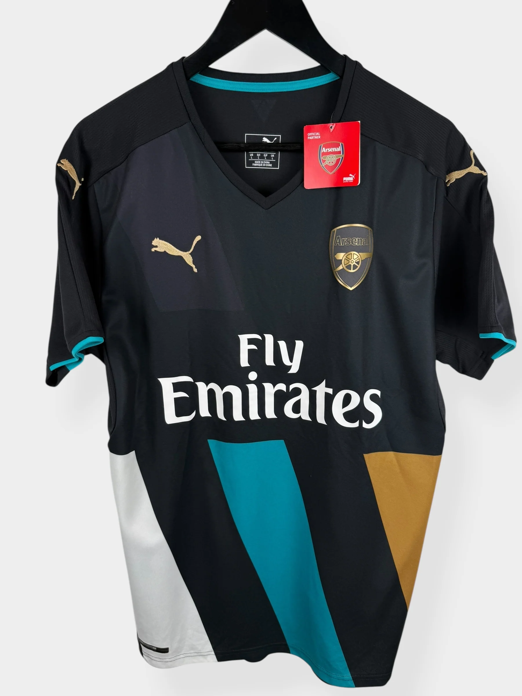 2015-16 ARSENAL THIRD SHIRT ALEXIS #17 L - Image 2
