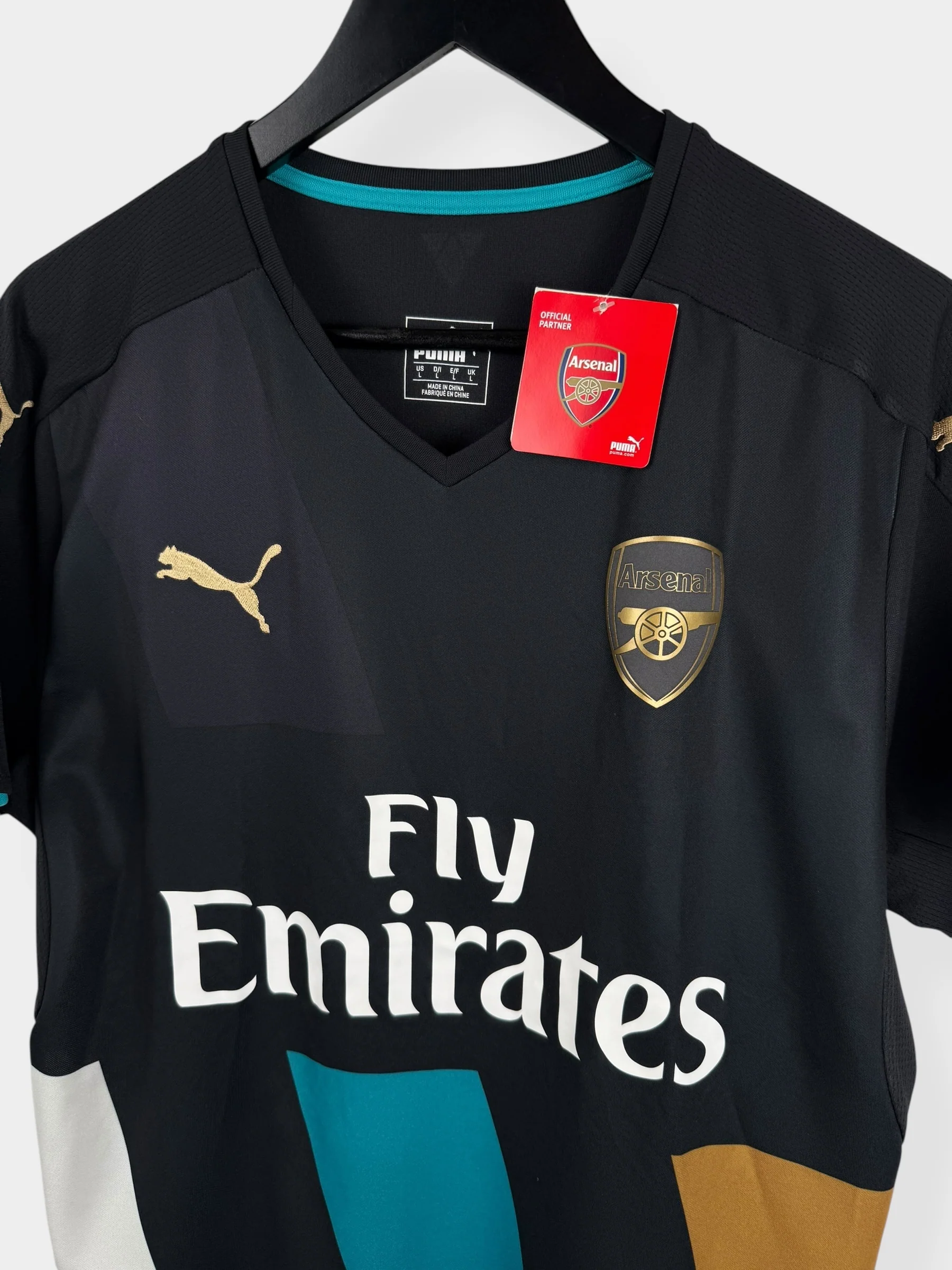 2015-16 ARSENAL THIRD SHIRT ALEXIS #17 L - Image 4