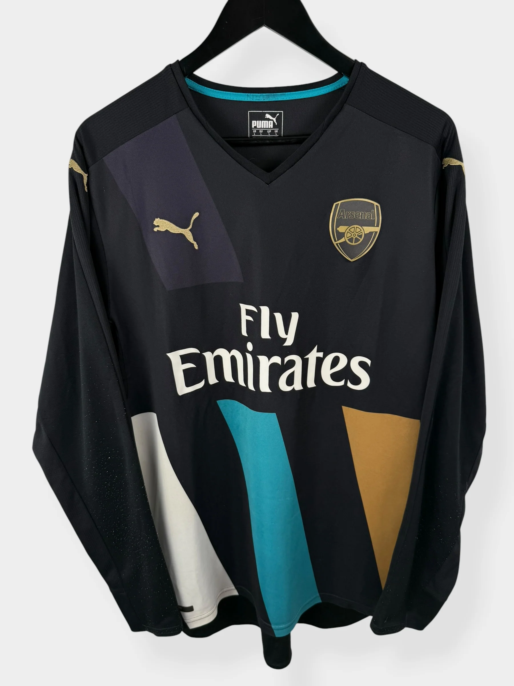 2015-16 ARSENAL THIRD SHIRT LS ALEXIS #17 L - Image 2