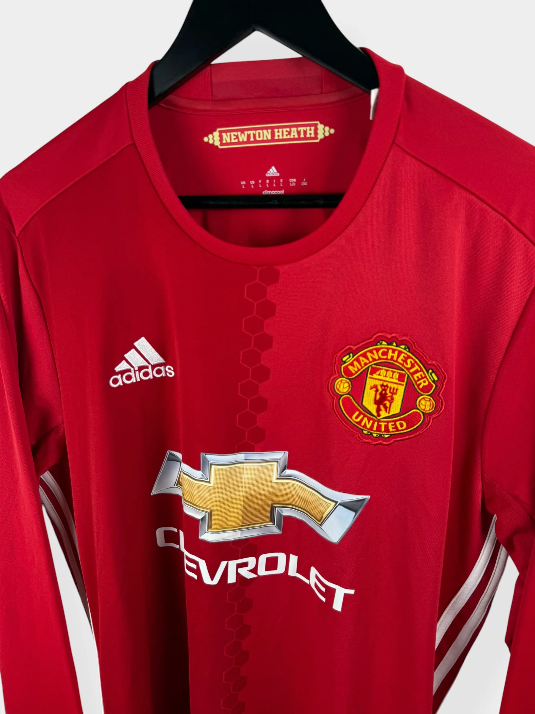 2016-17 MANCHESTER UNITED HOME SHIRT LS ROONEY #10 L - Image 4