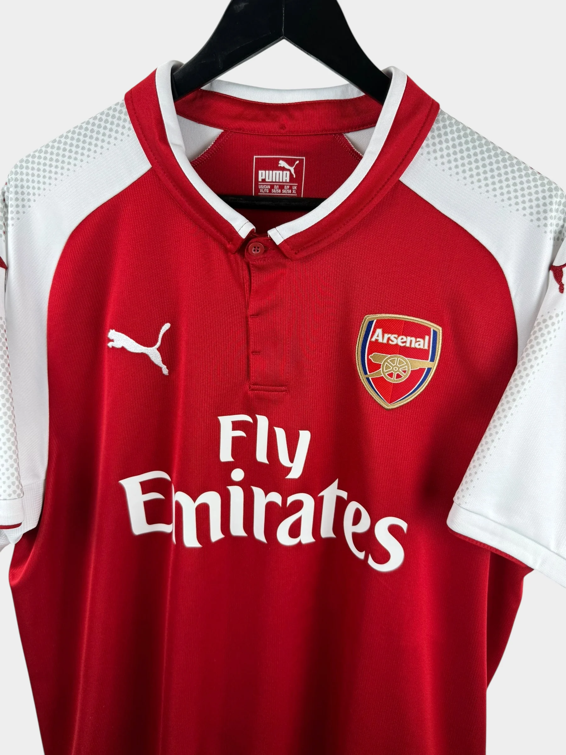2017-18 ARSENAL HOME SHIRT AUBAMEYANG #14 XL - Image 4