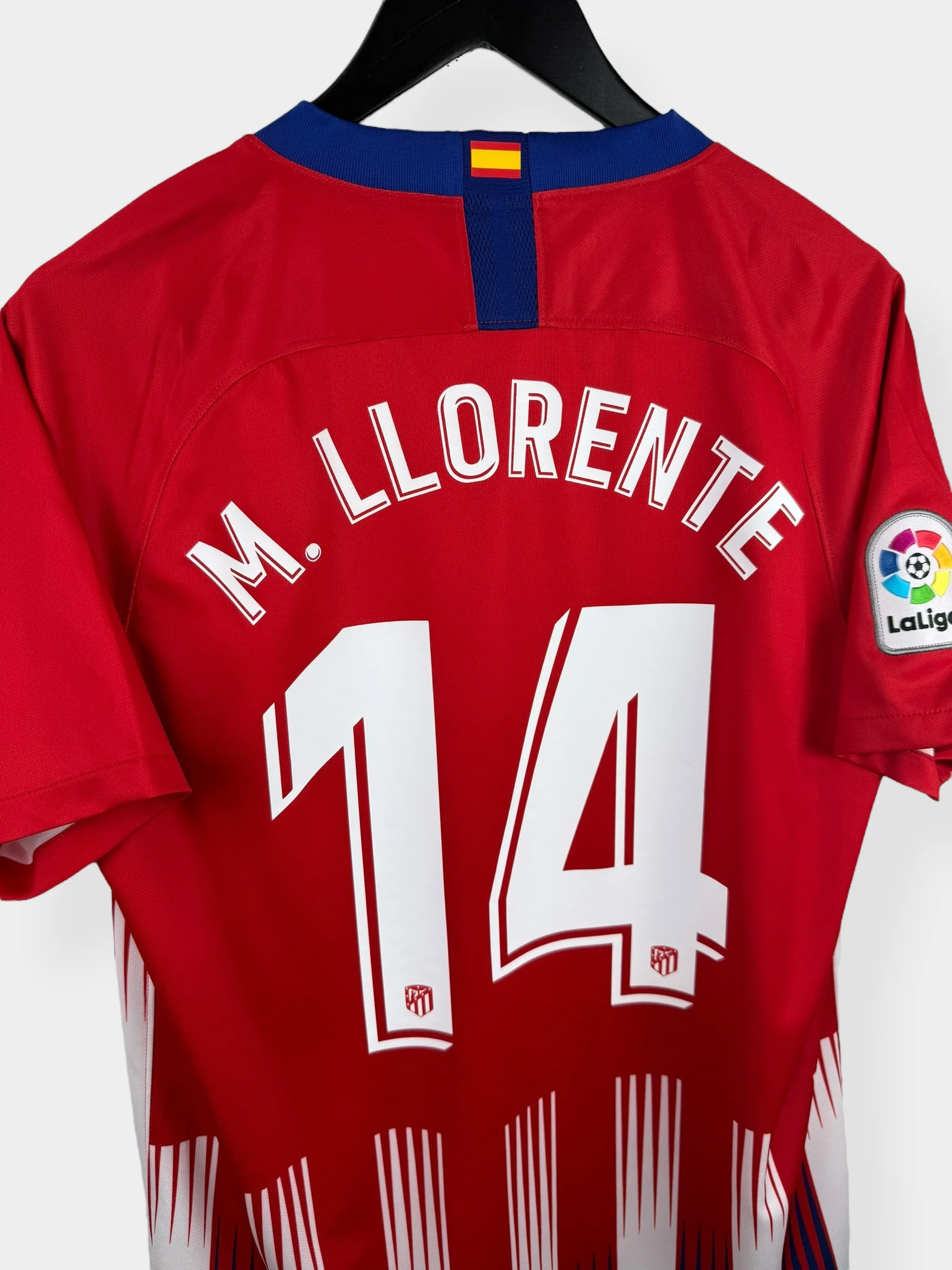 2018-19 ATLETICO MADRID HOME SHIRT LLORENTE #14 M - Image 3