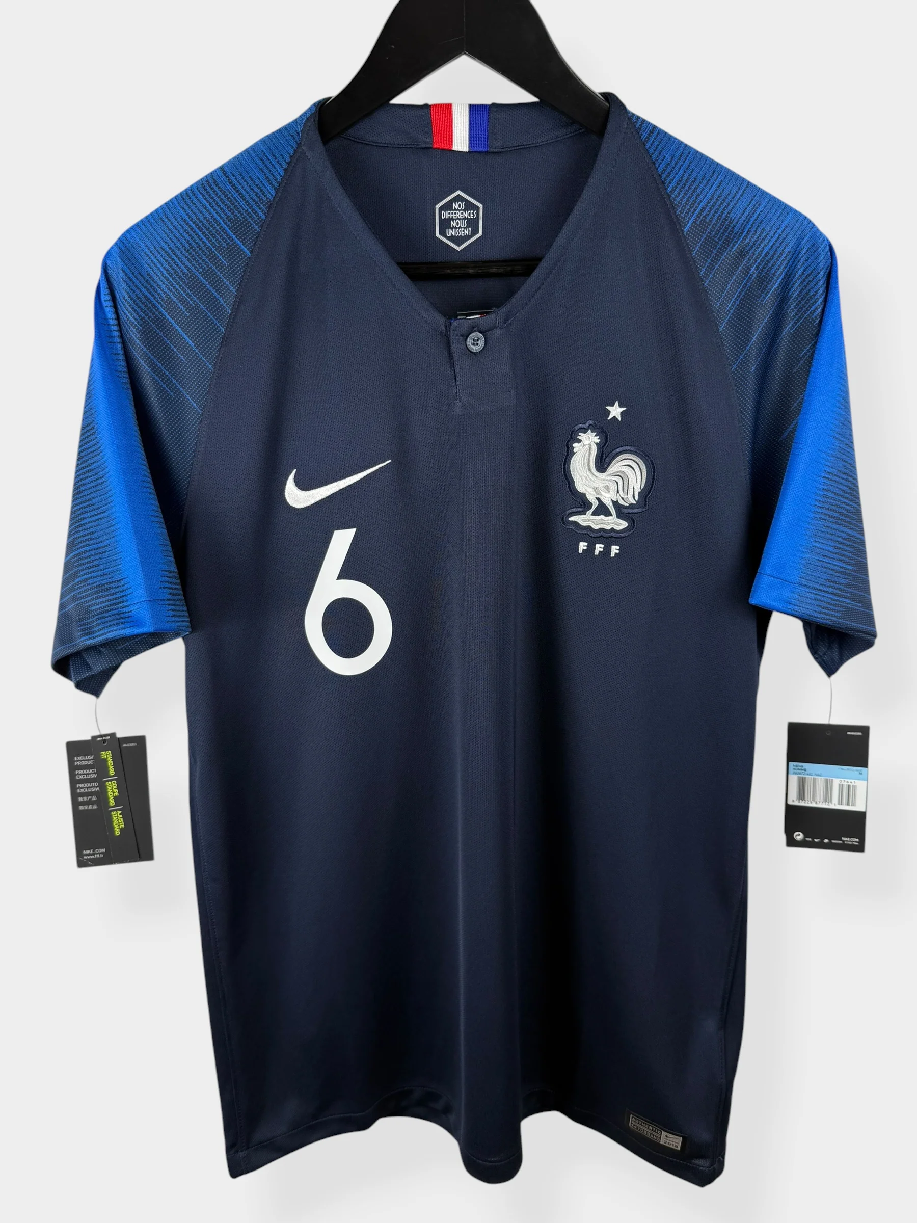 2018-19 FRANCE HOME SHIRT POGBA #6 M - Image 2