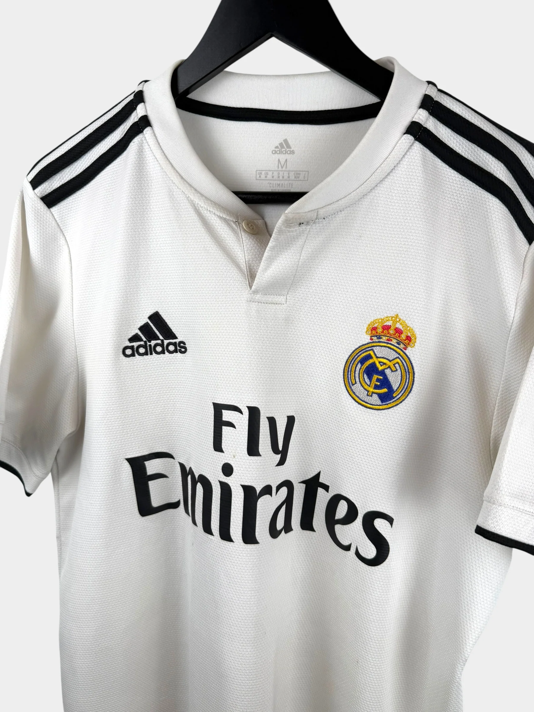 2018-19 REAL MADRID HOME SHIRT BENZEMA #9 M - Image 4