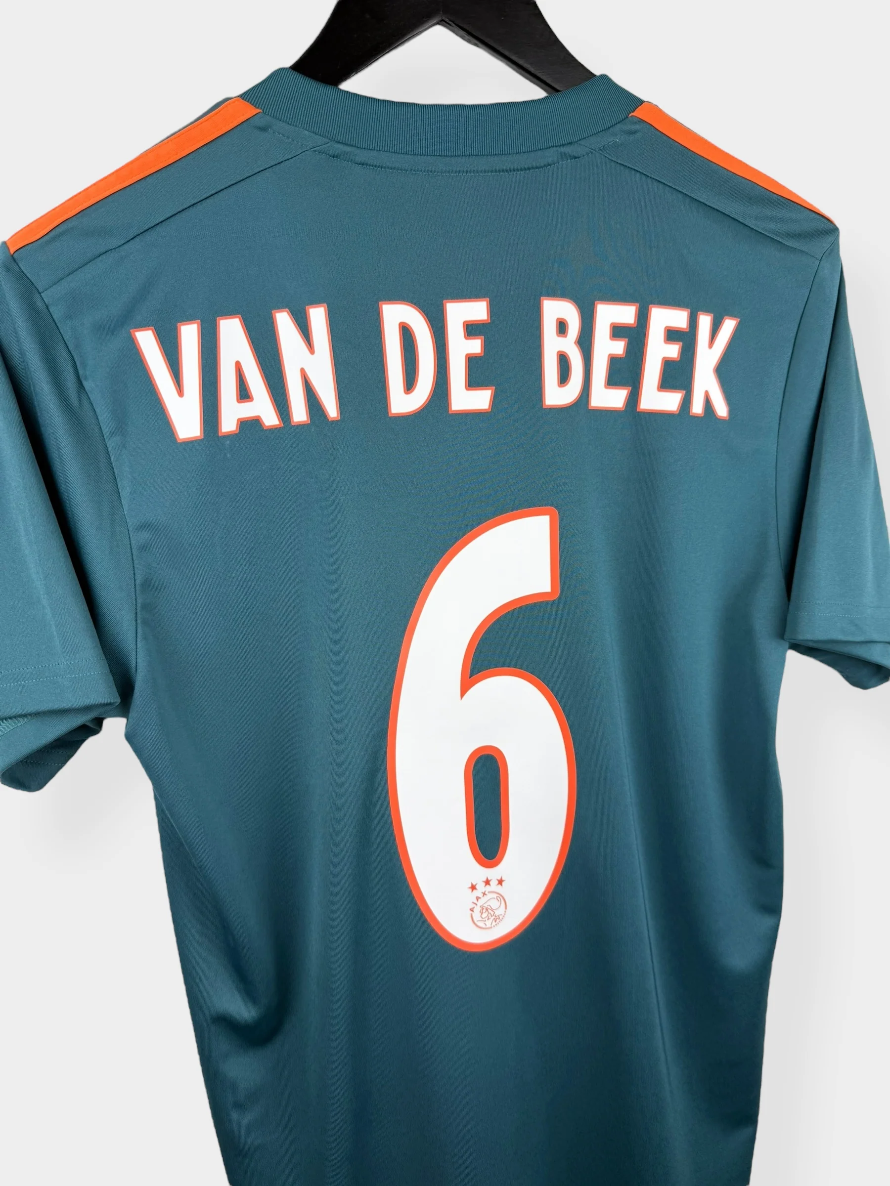 2019-20 AJAX AWAY SHIRT VAN DE BEEK #6 S - Image 3