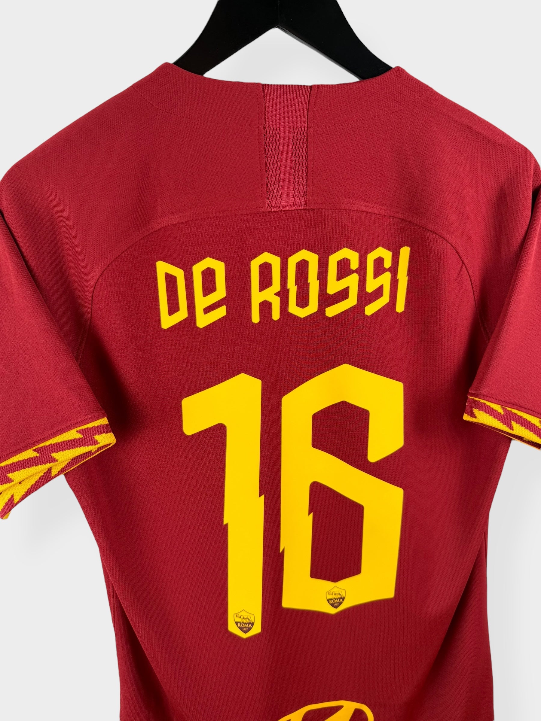 2019-20 AS ROMA HOME SHIRT DE ROSSI #16 S - Image 3
