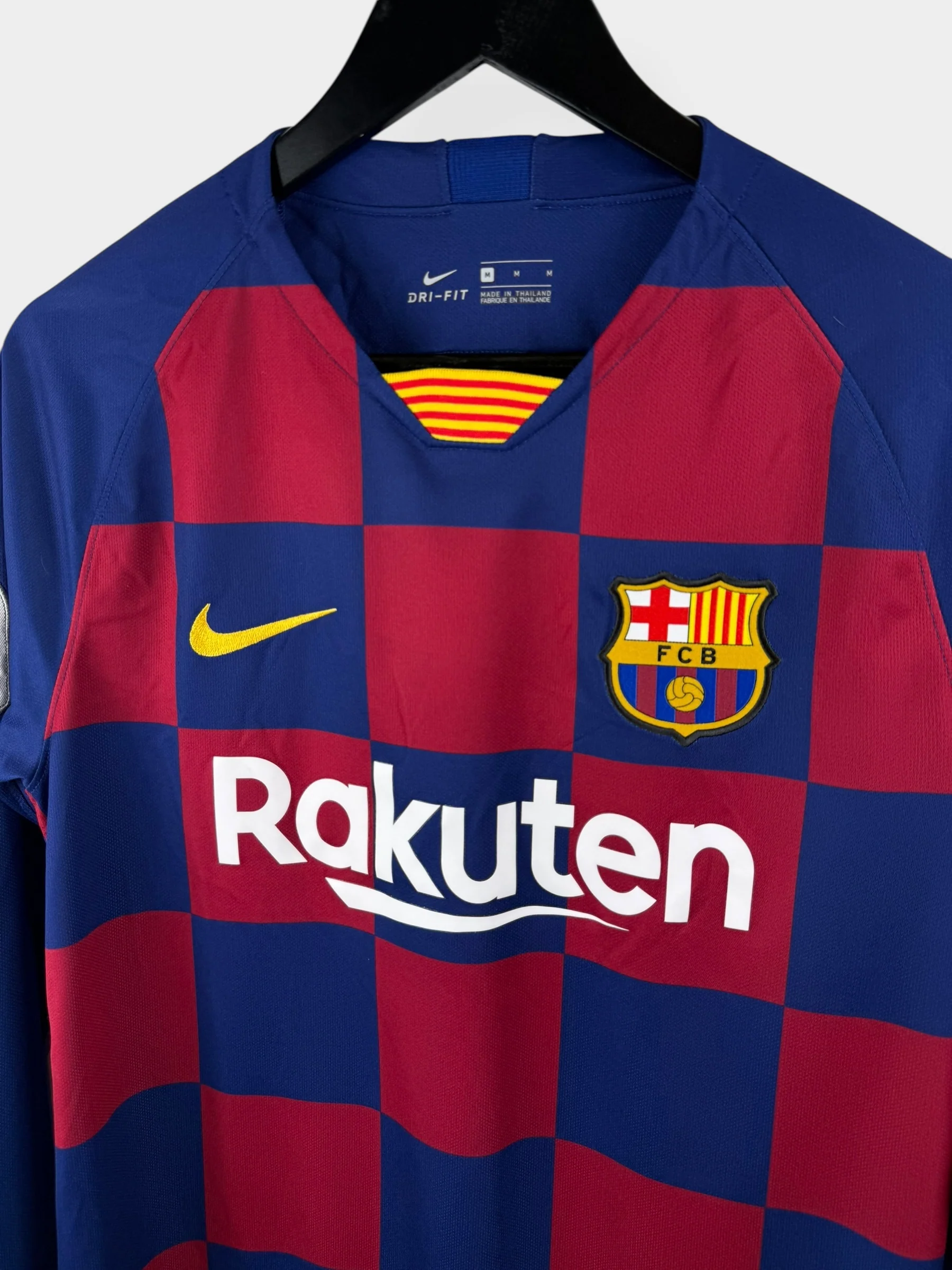 2019-20 BARCELONA HOME SHIRT LS MESSI #10 M - Image 4
